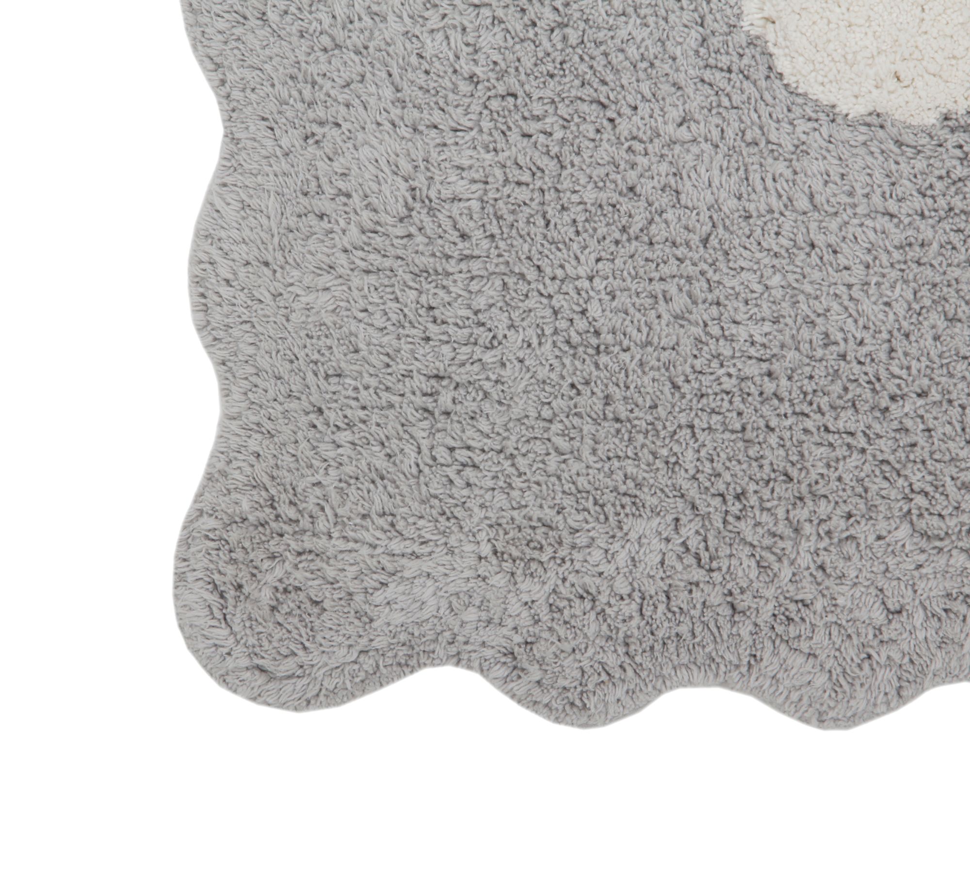 Teppich Baumwolle Grau 120x160 cm