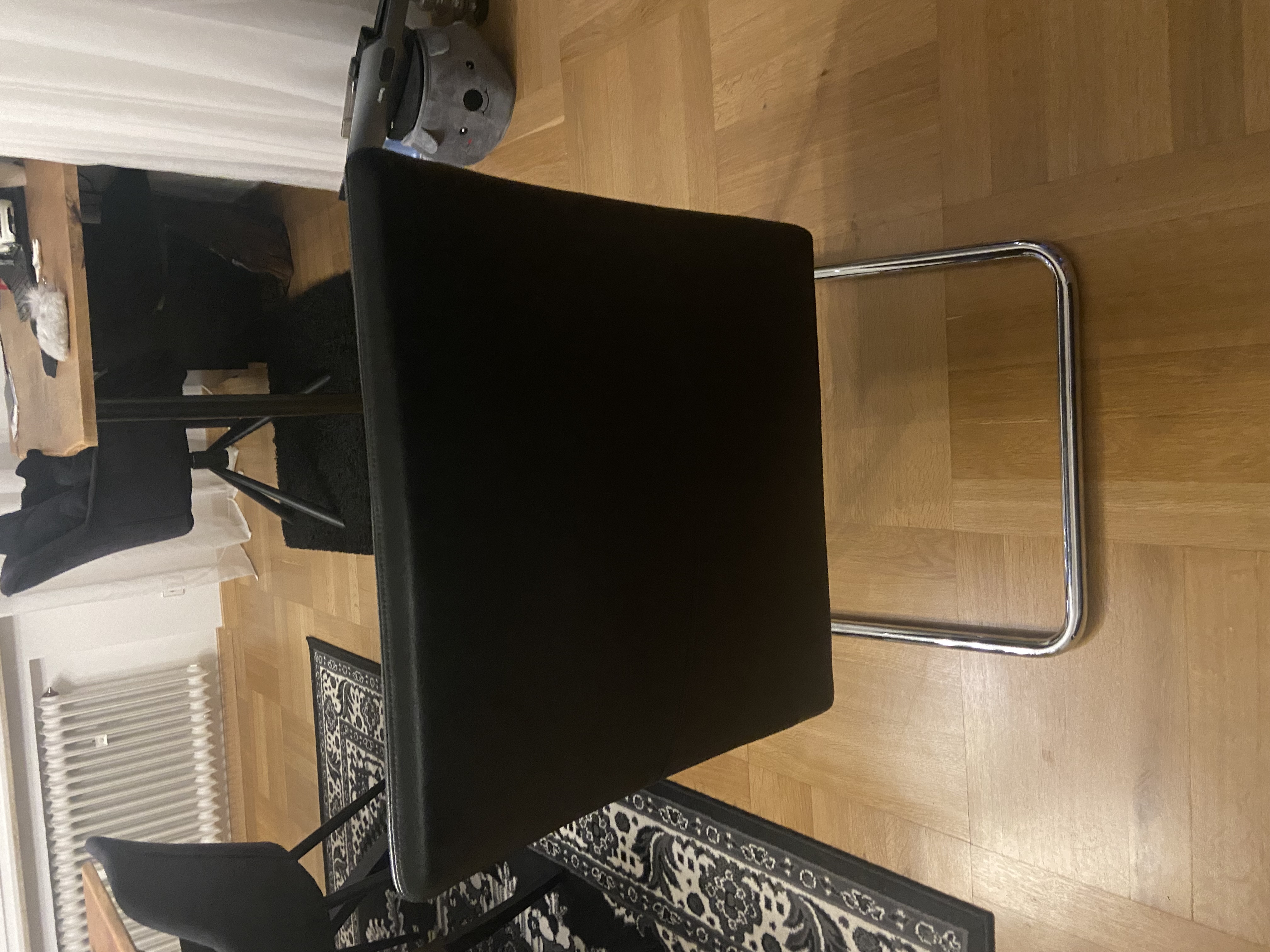 12x Jason 1500 Freischwinger Walter Knoll Leder Schwarz