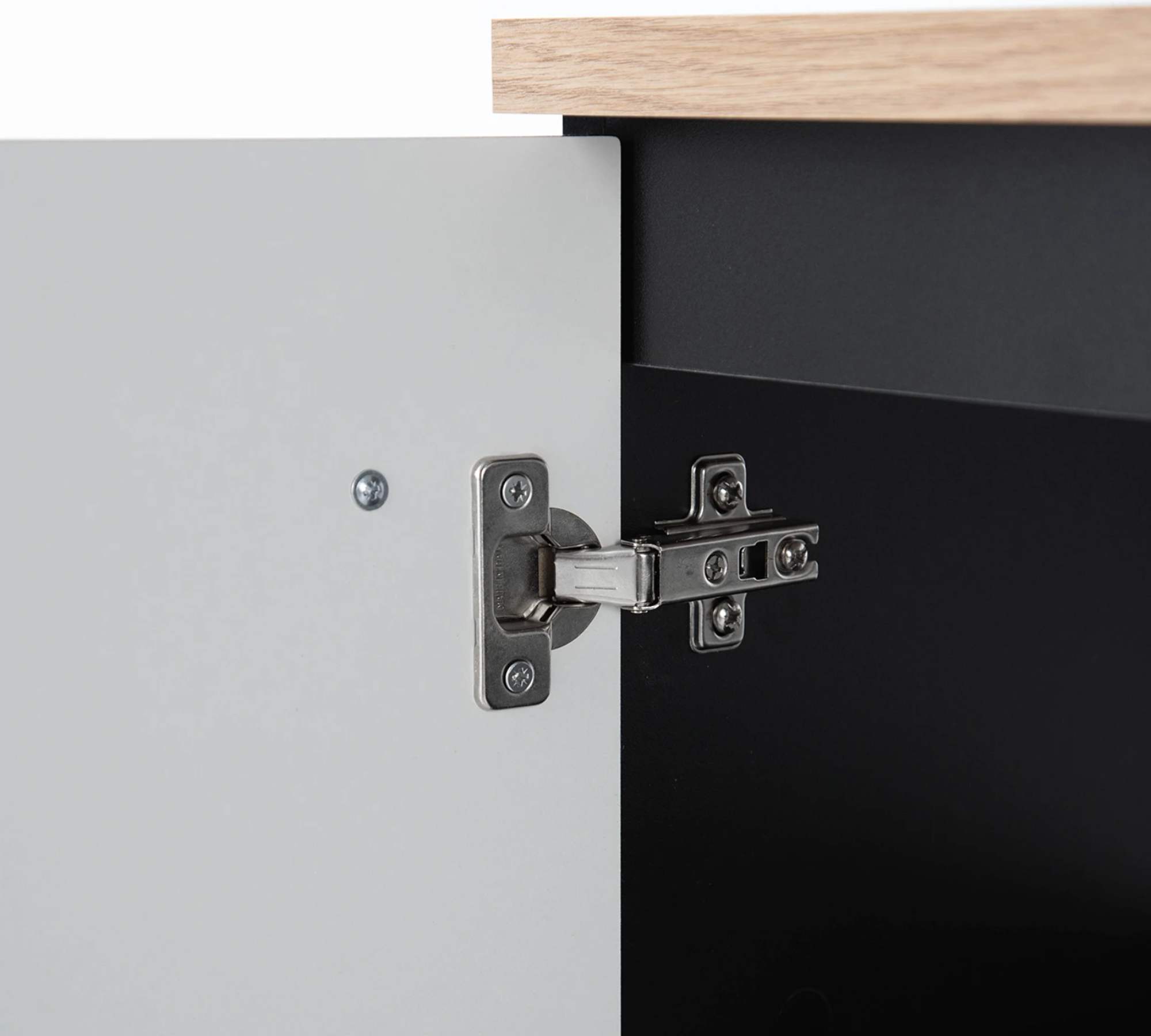 Washbasin cabinet wood black