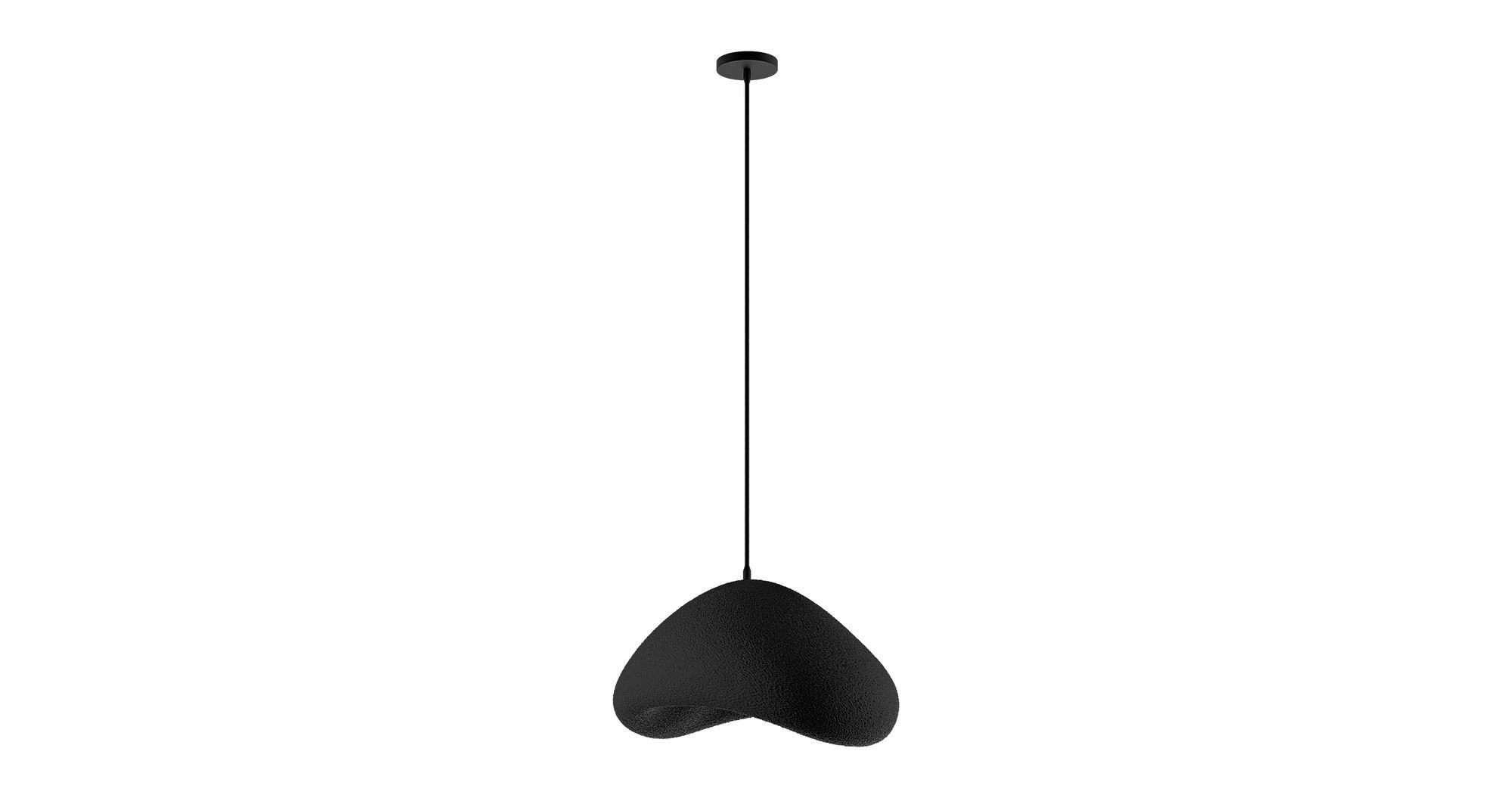 1-Flammig Wabi Sabi Quiet Current Pendelleuchte Schwarz