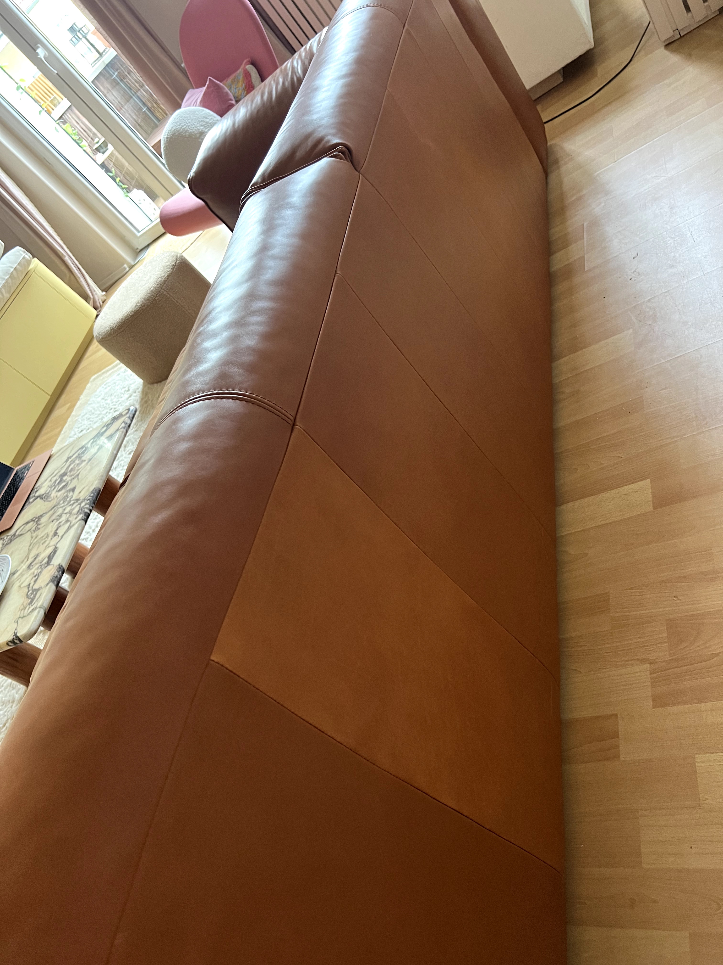 Sofa Hudson II Echtleder Braun