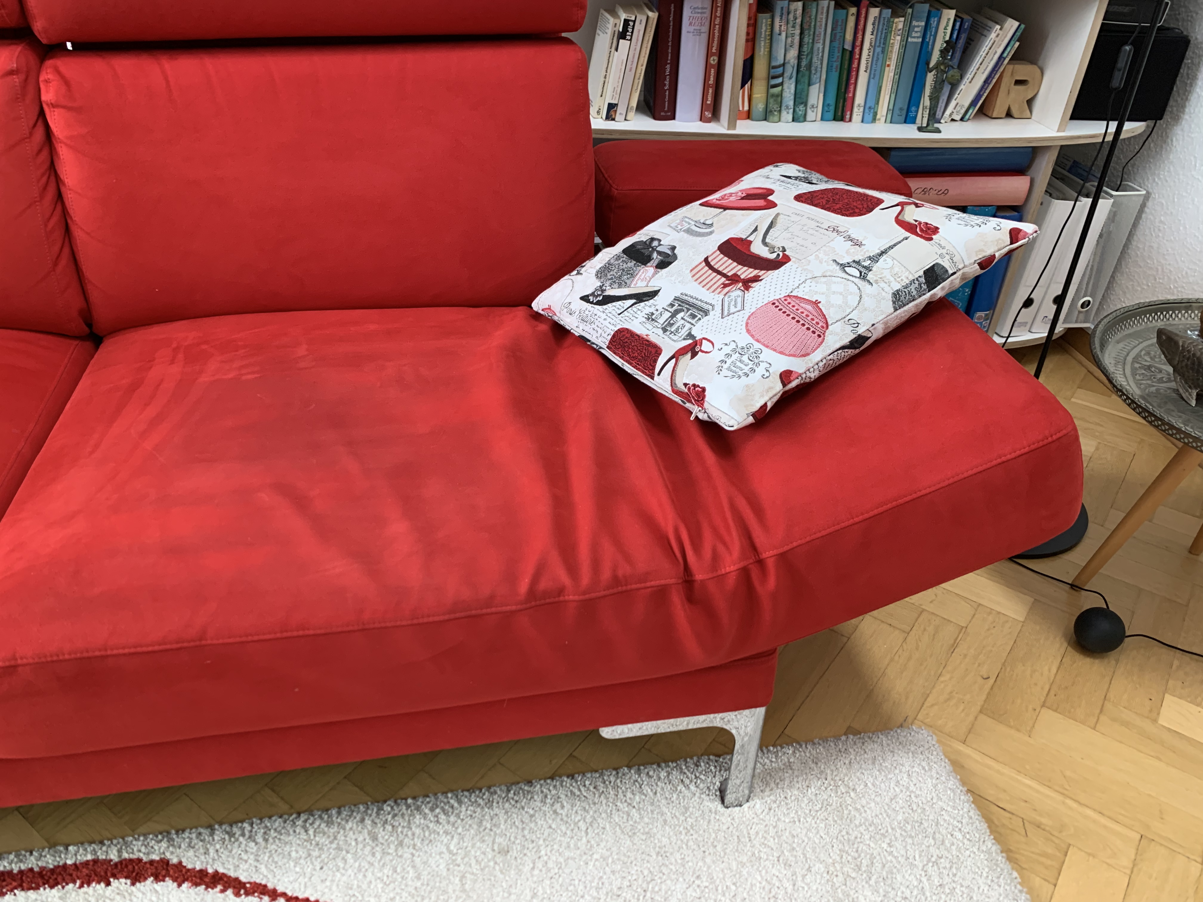 Sofa Erpo Textil Rot
