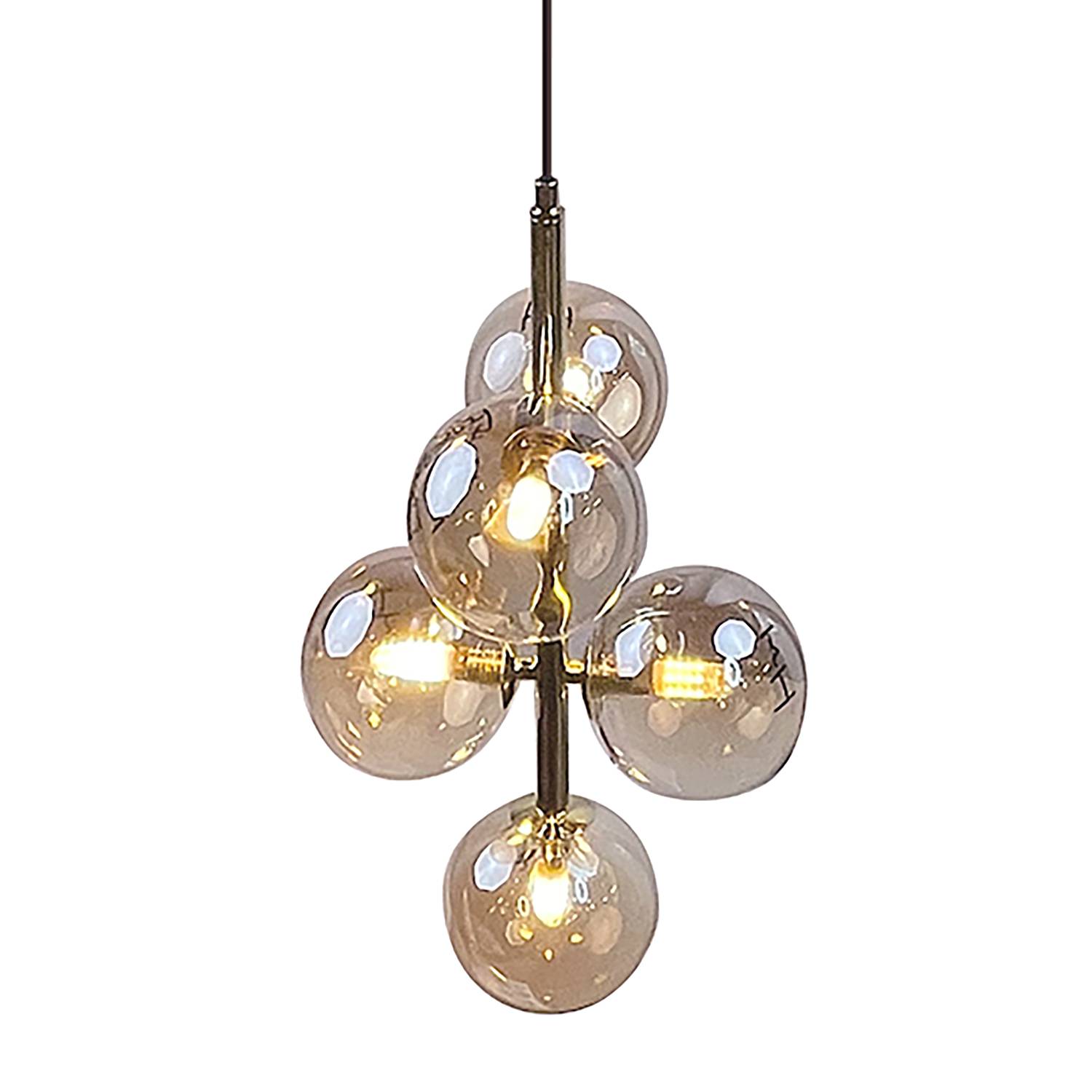 KJUL Pendelleuchte Metall Gold 5-flammig