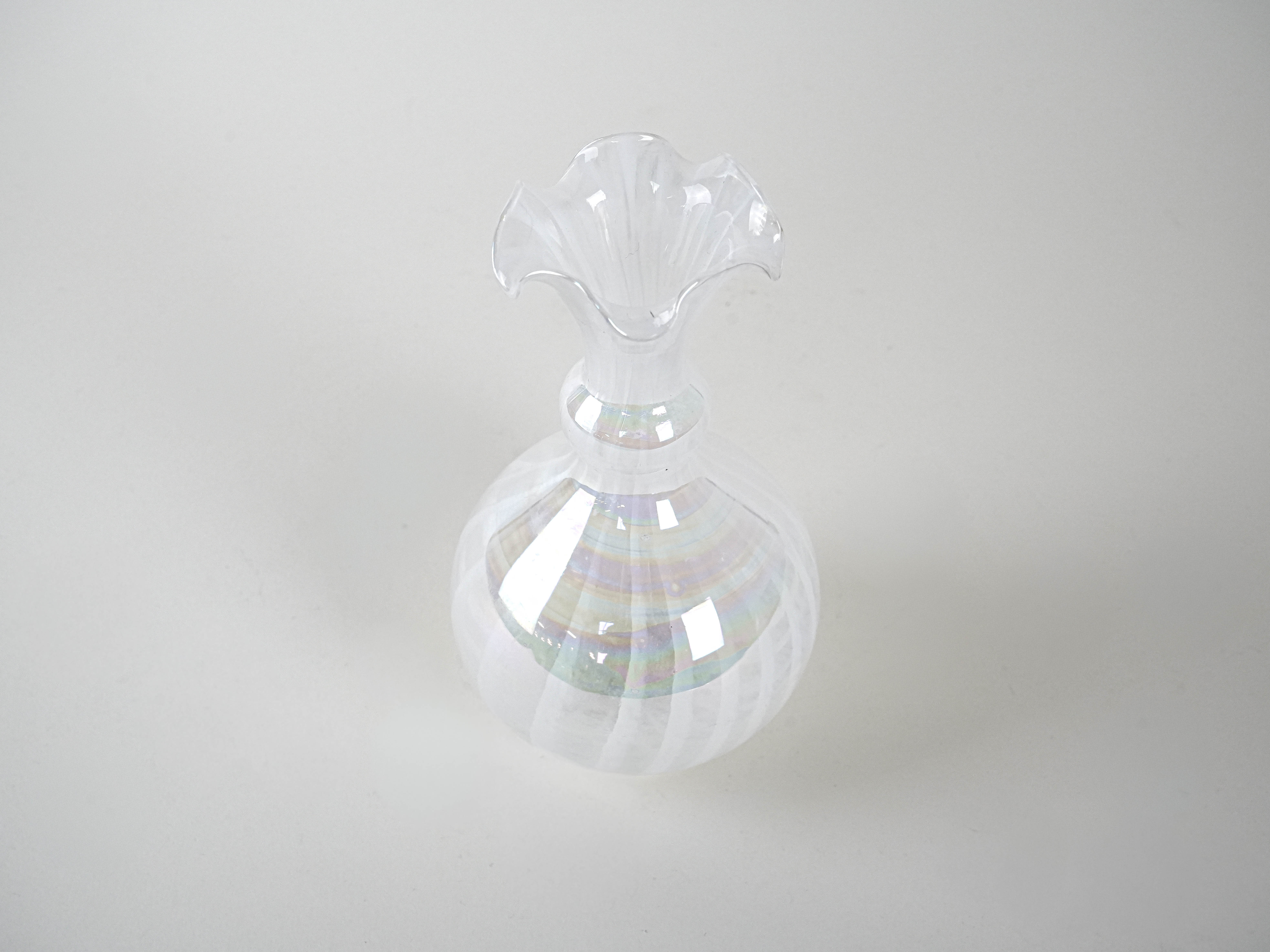 Glass vase White 1960s