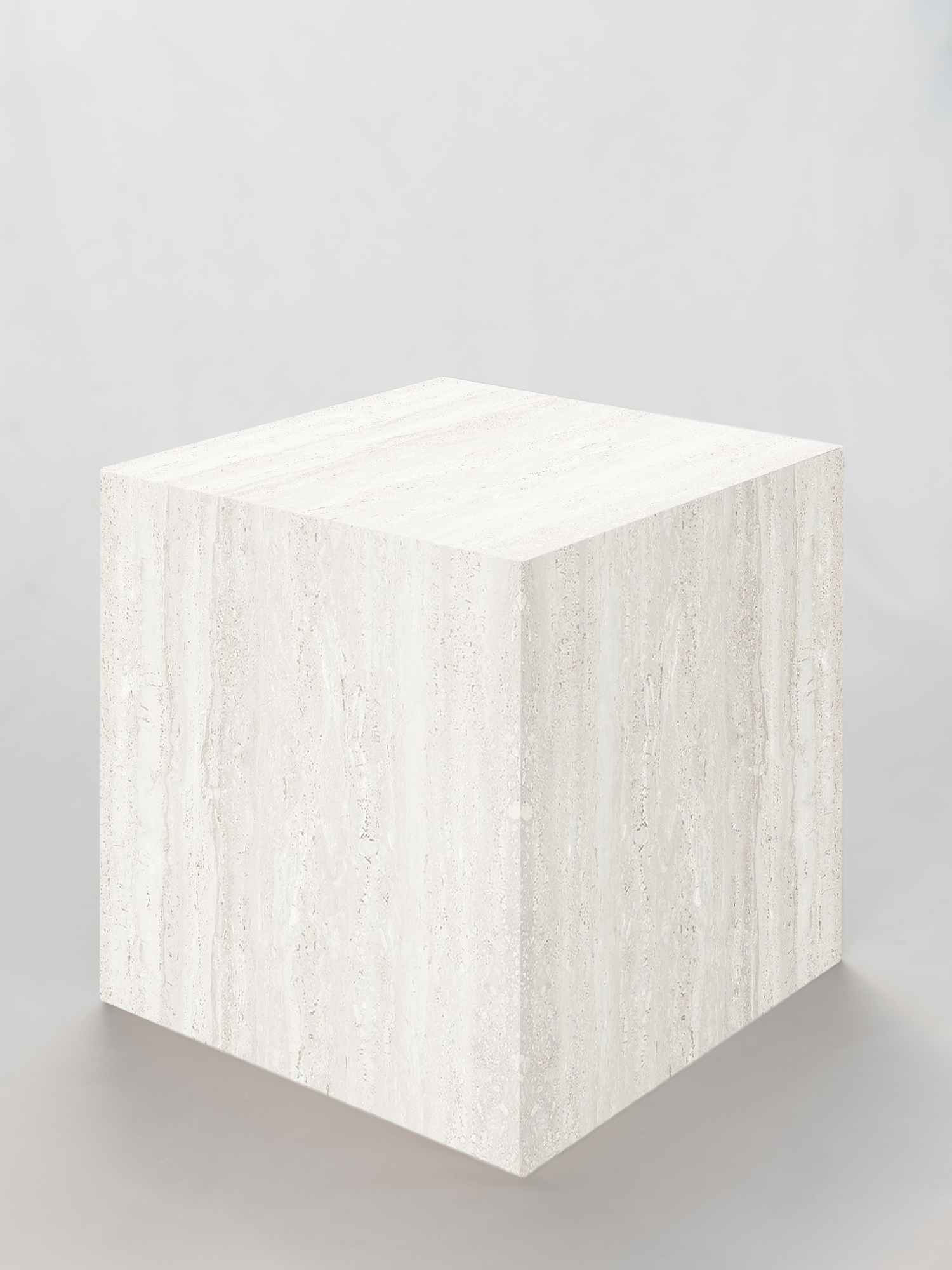 Cube Coffee Table Travertine Cream