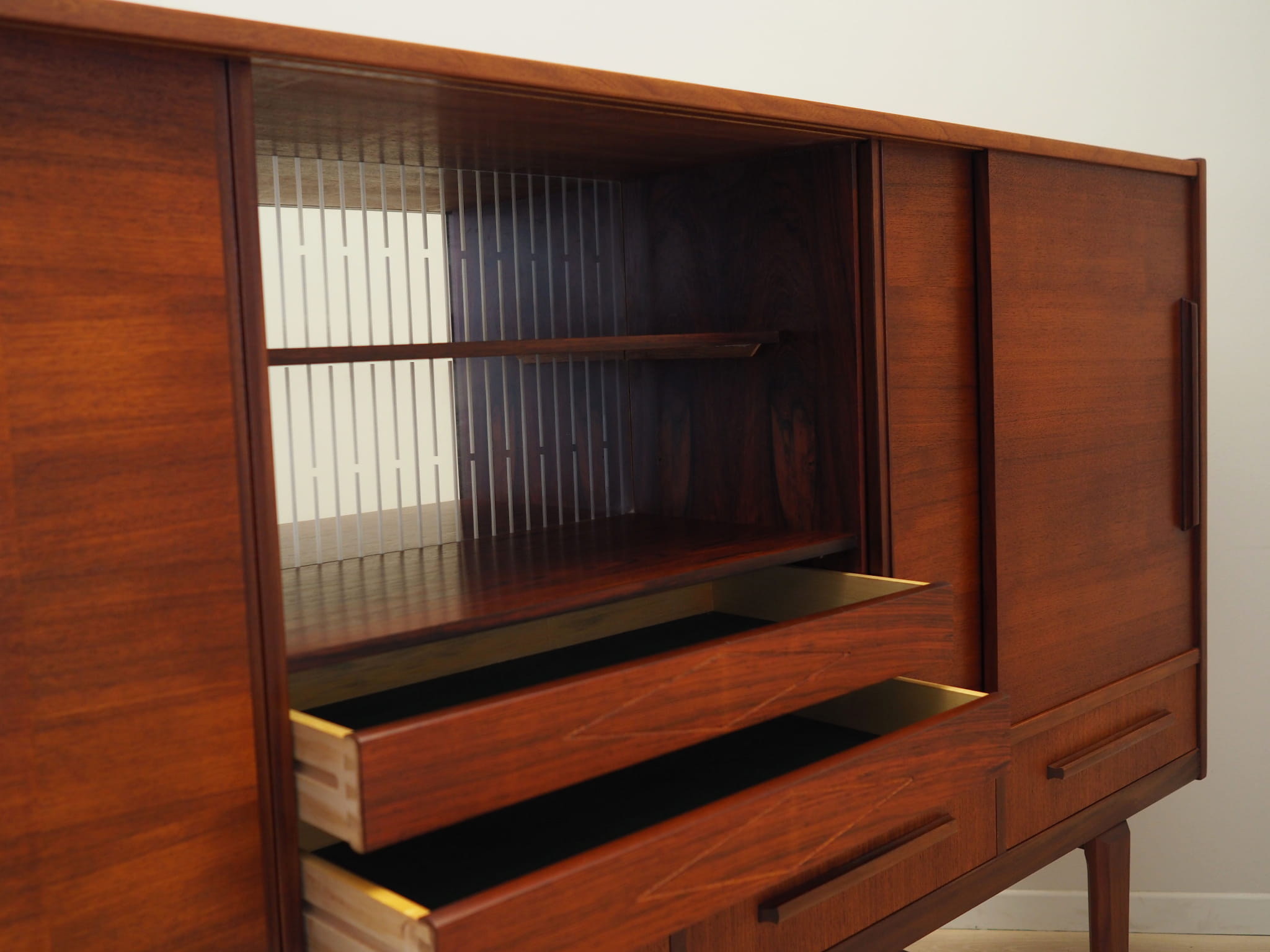 Vintage sideboard teak wood brown 1960s