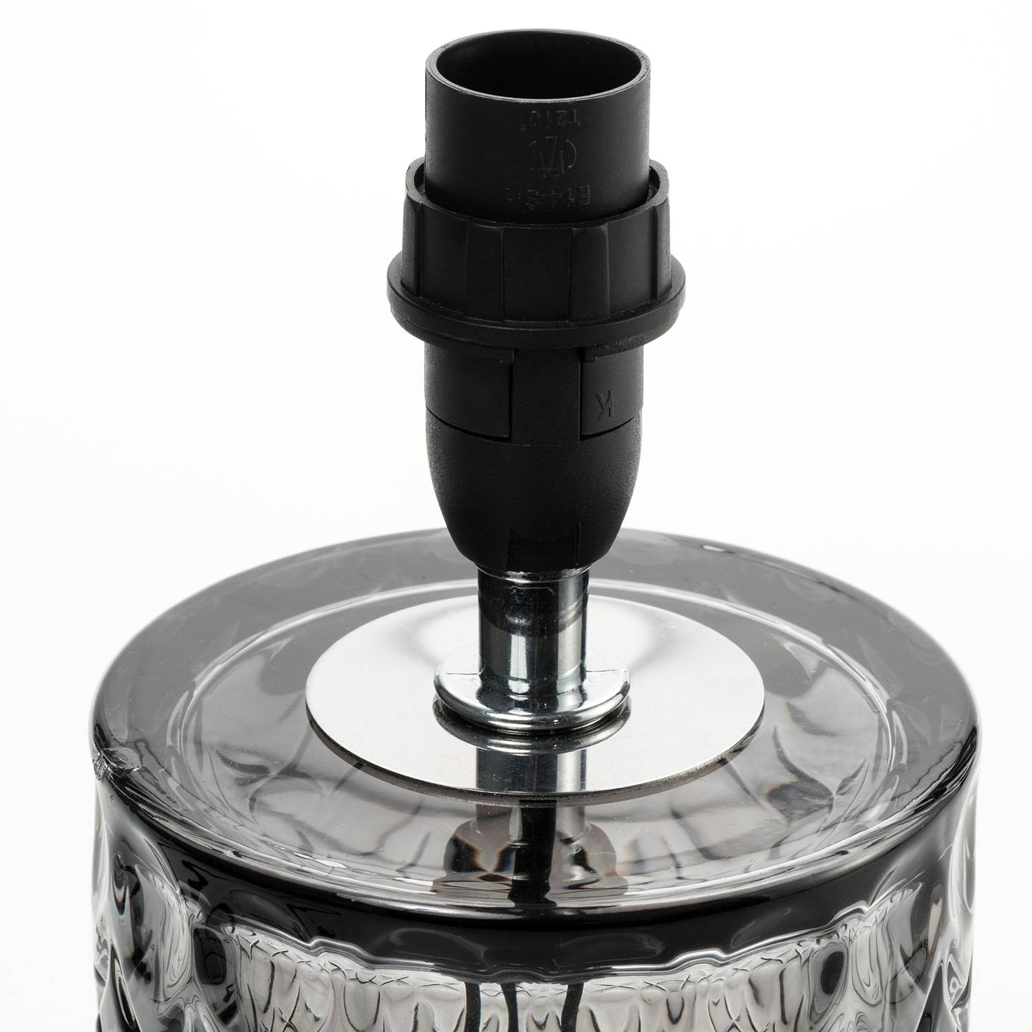 Table lamp Crystal Glow Mixed fabric glass