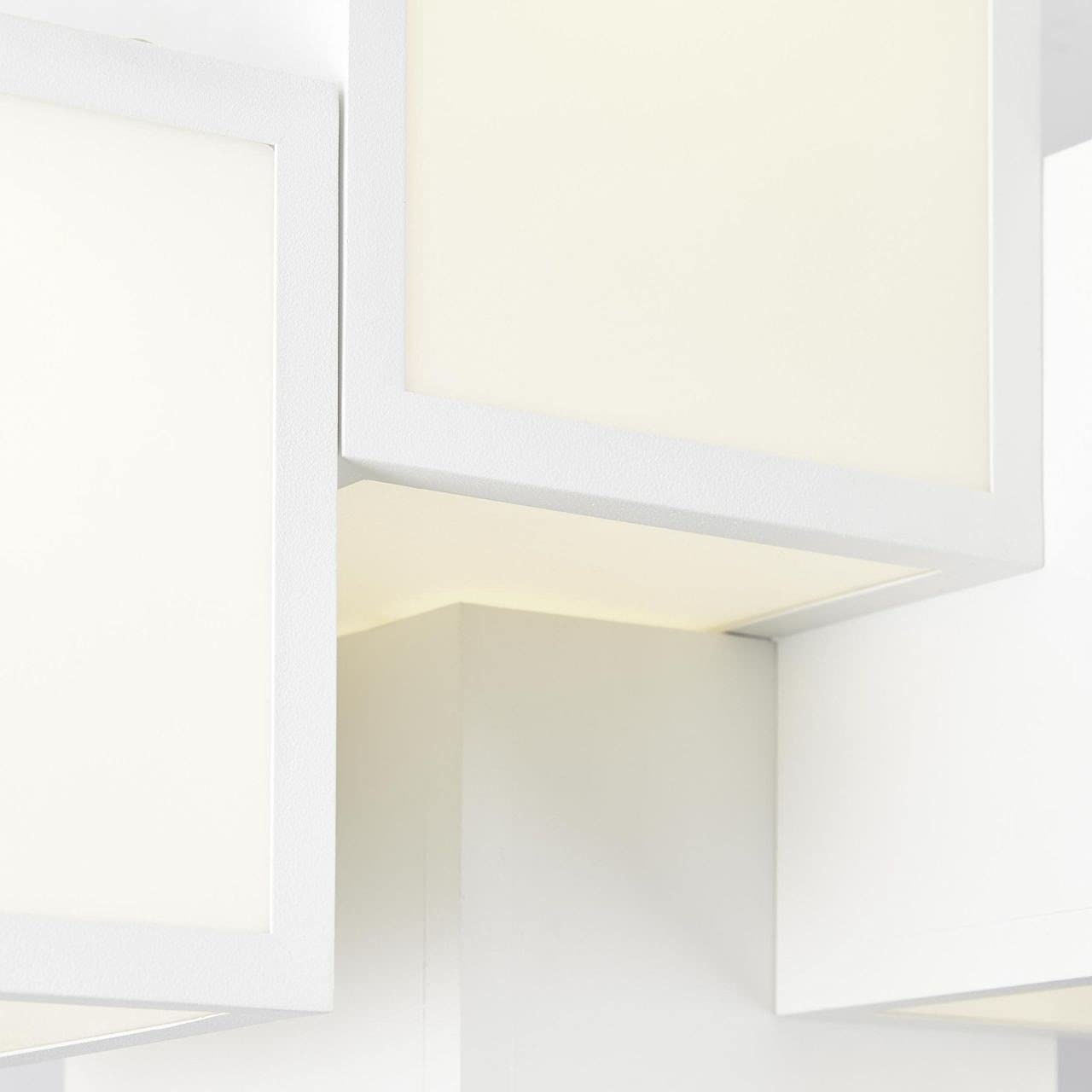 Cubix LED Deckenleuchte Metall Kunststoff Weiß