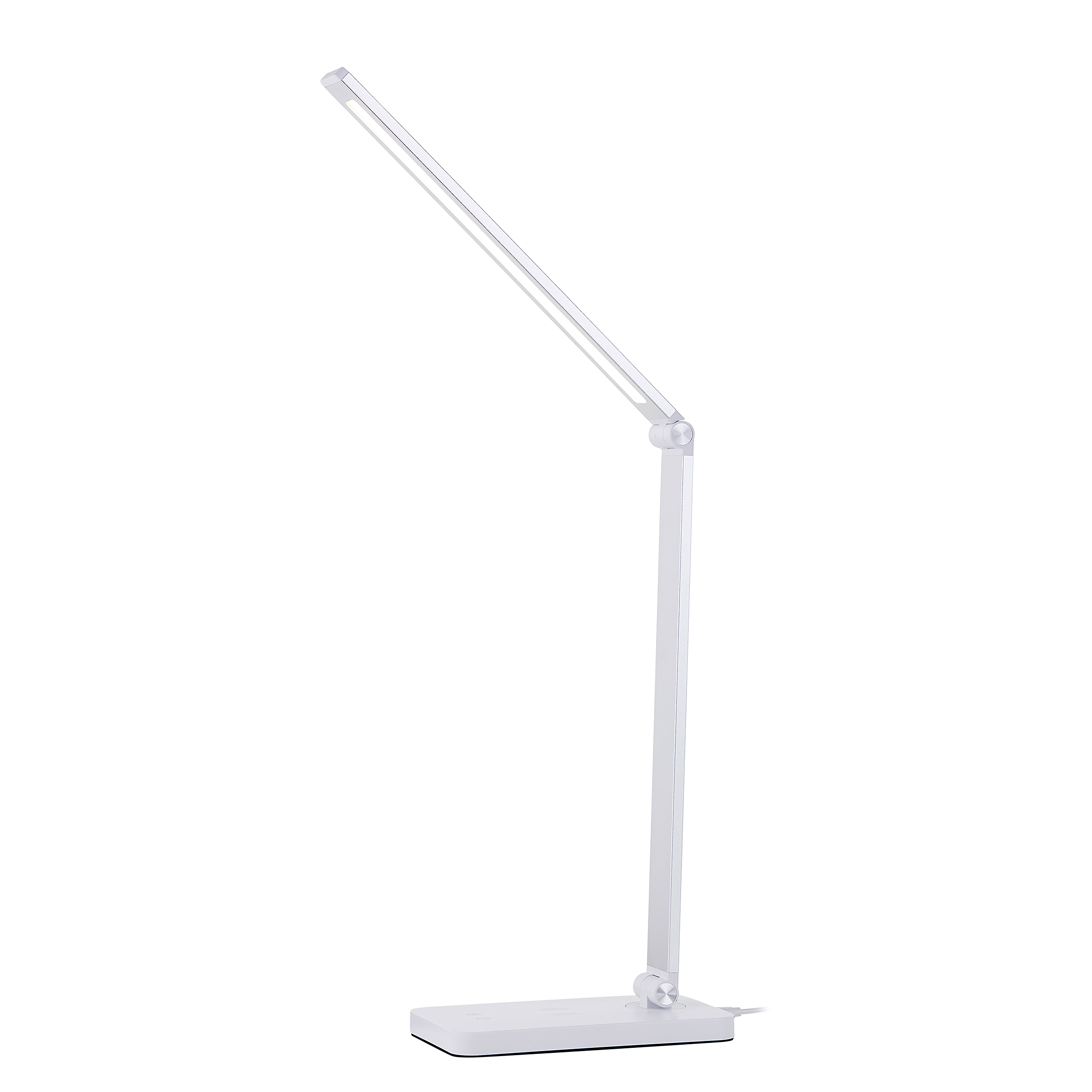 LED-Schreibtischlampe Florence Eisen Kunststoff Weiß