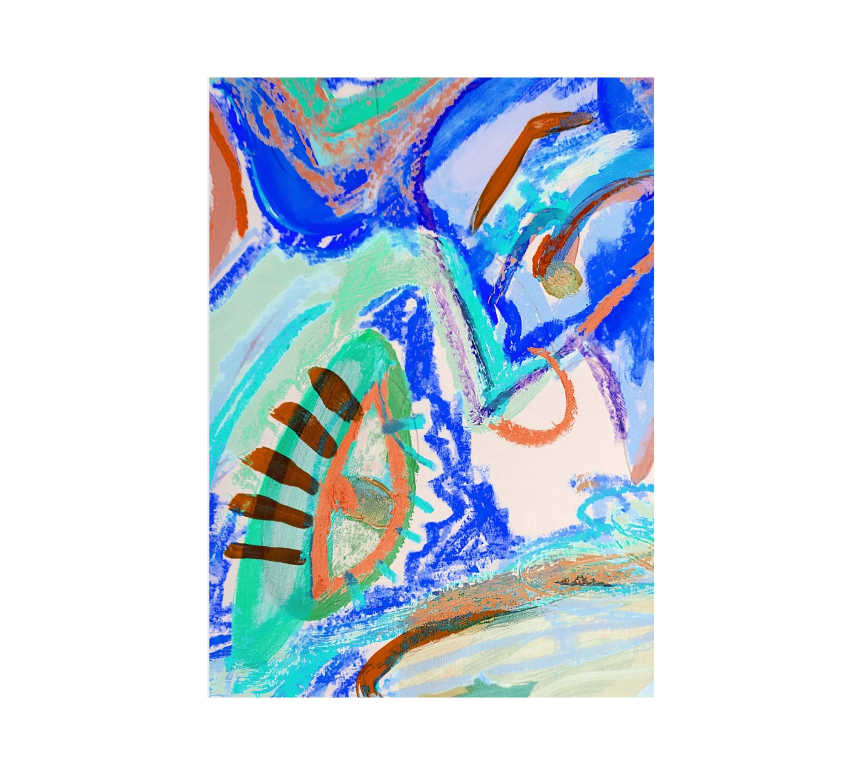 A Real Woman Art Print Multicolored