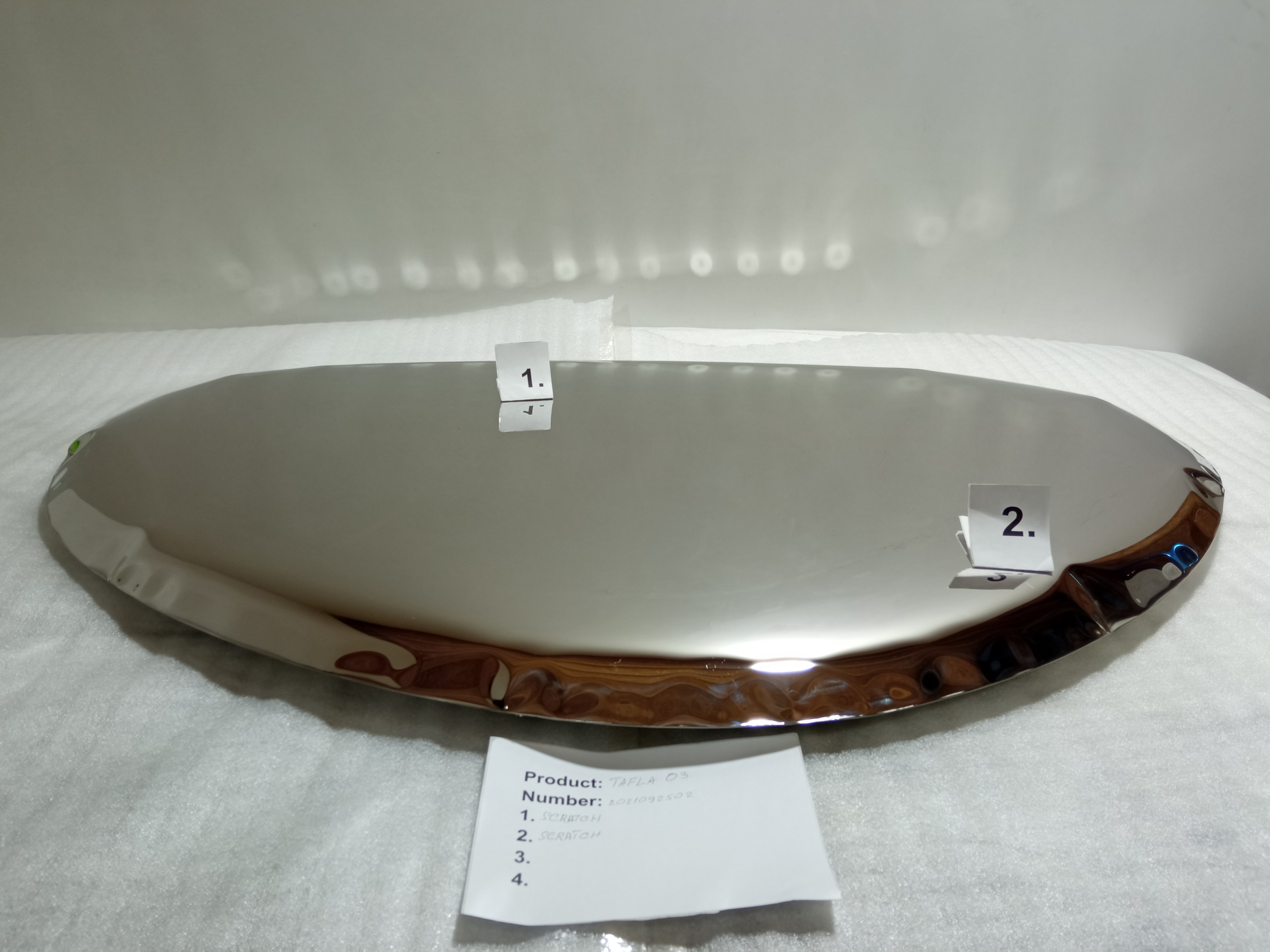 Tafla Specchio O3 Acciaio Inox Lucidato Argento