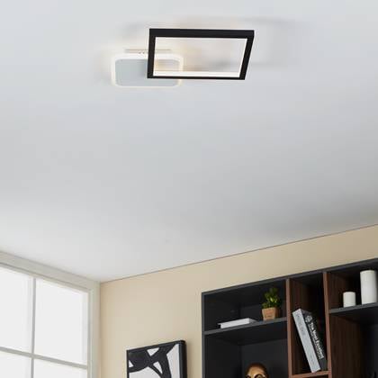 Gafares LED Ceiling Light Metal Black