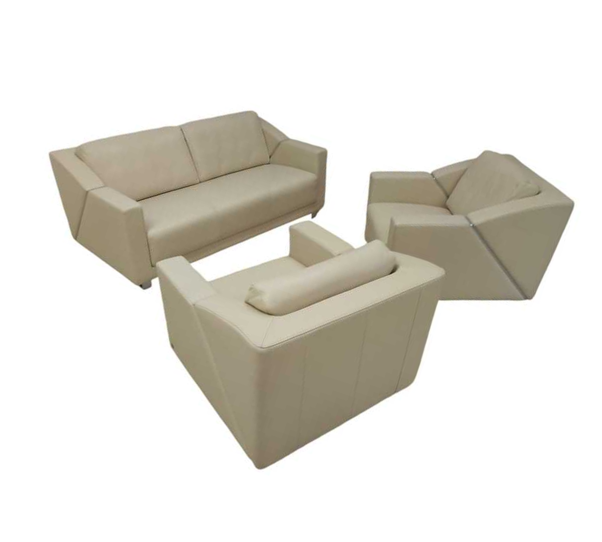 Modell 350 Sofaset Leder Beige