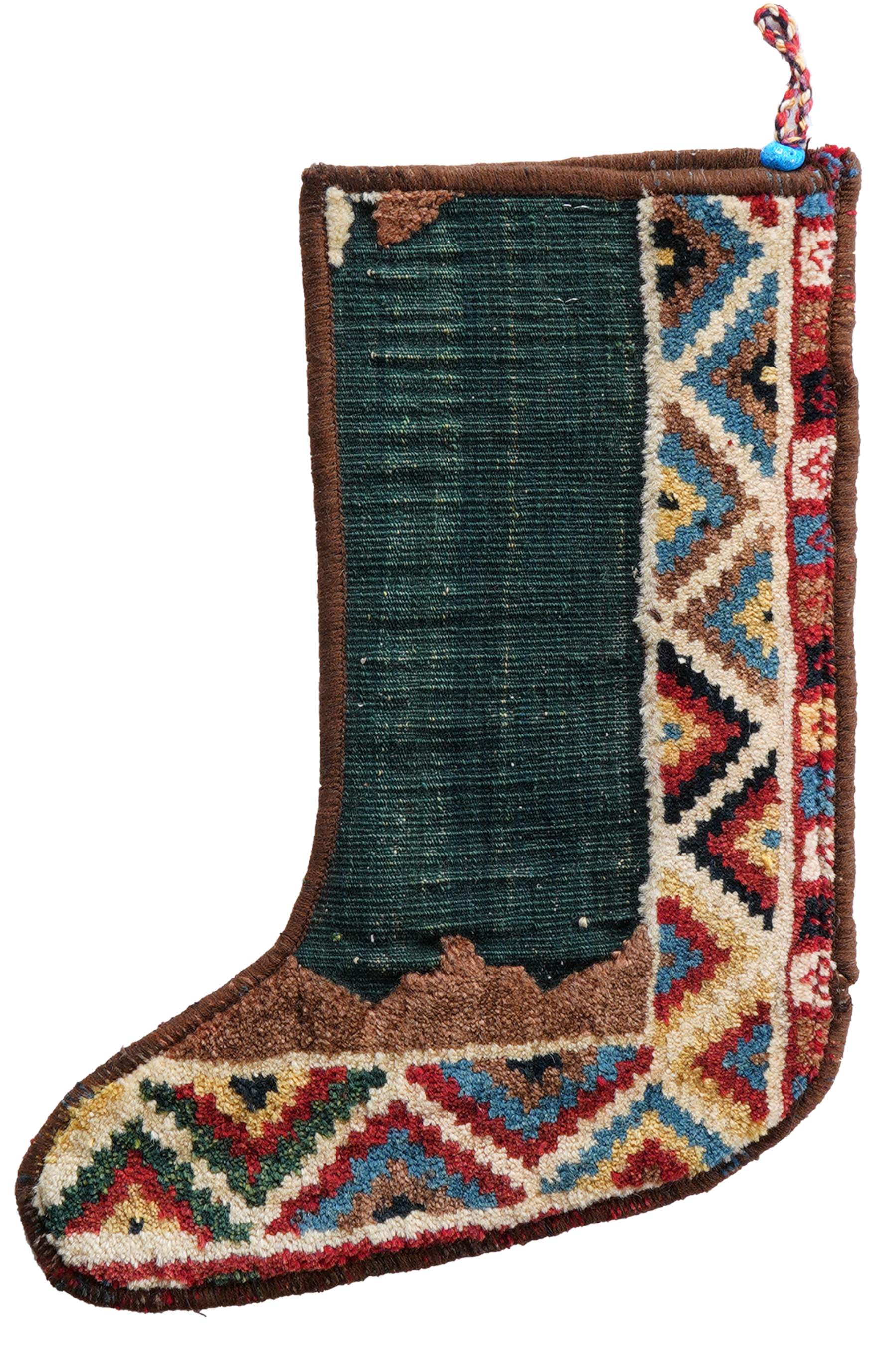 Christmas stocking wool multicolored 41x56cm