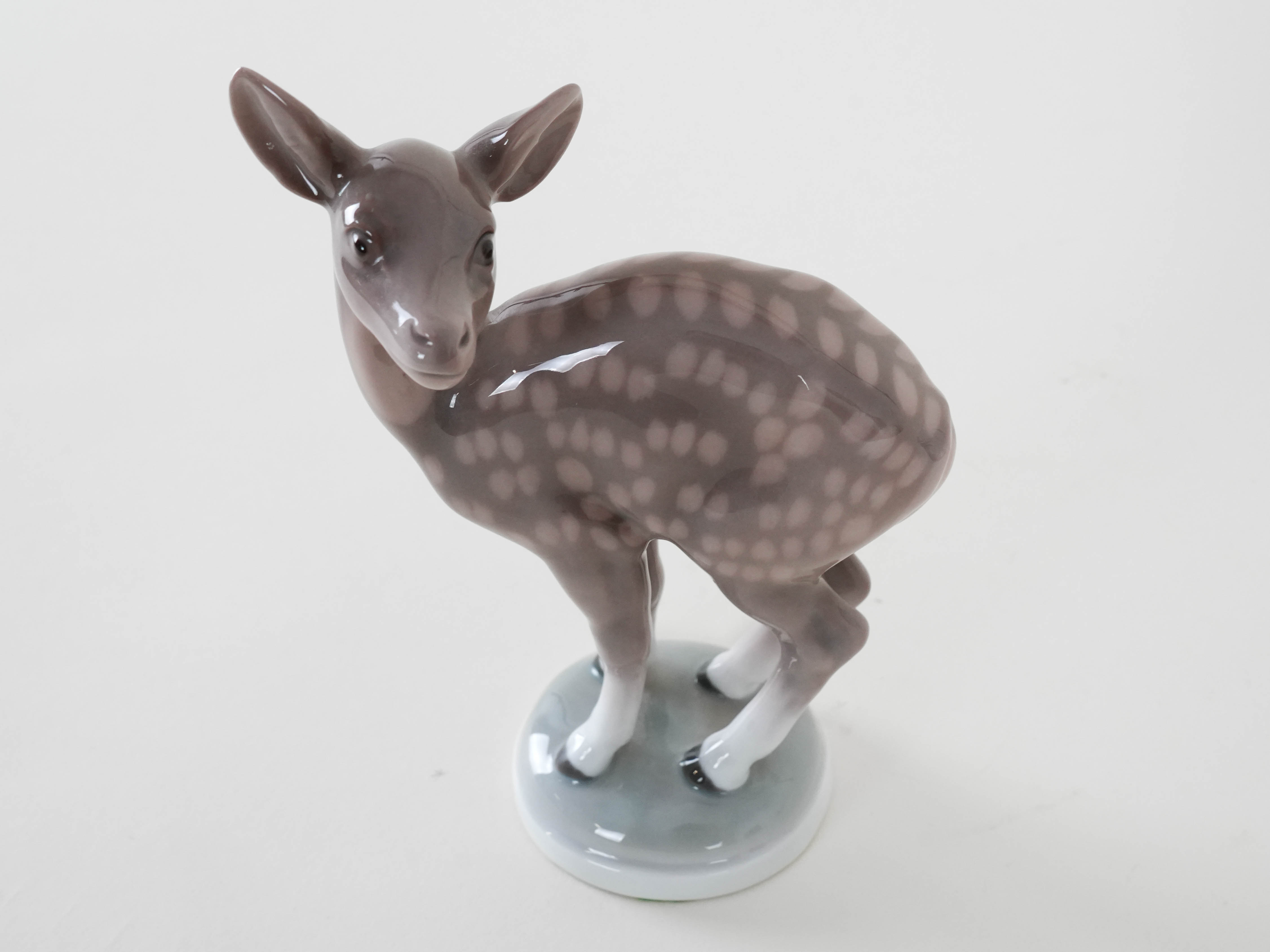 Hirschfigur Porzellan 1970er Jahre