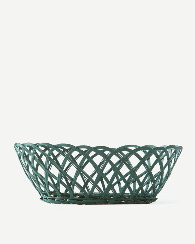 Bakkie Korb Oval Grün