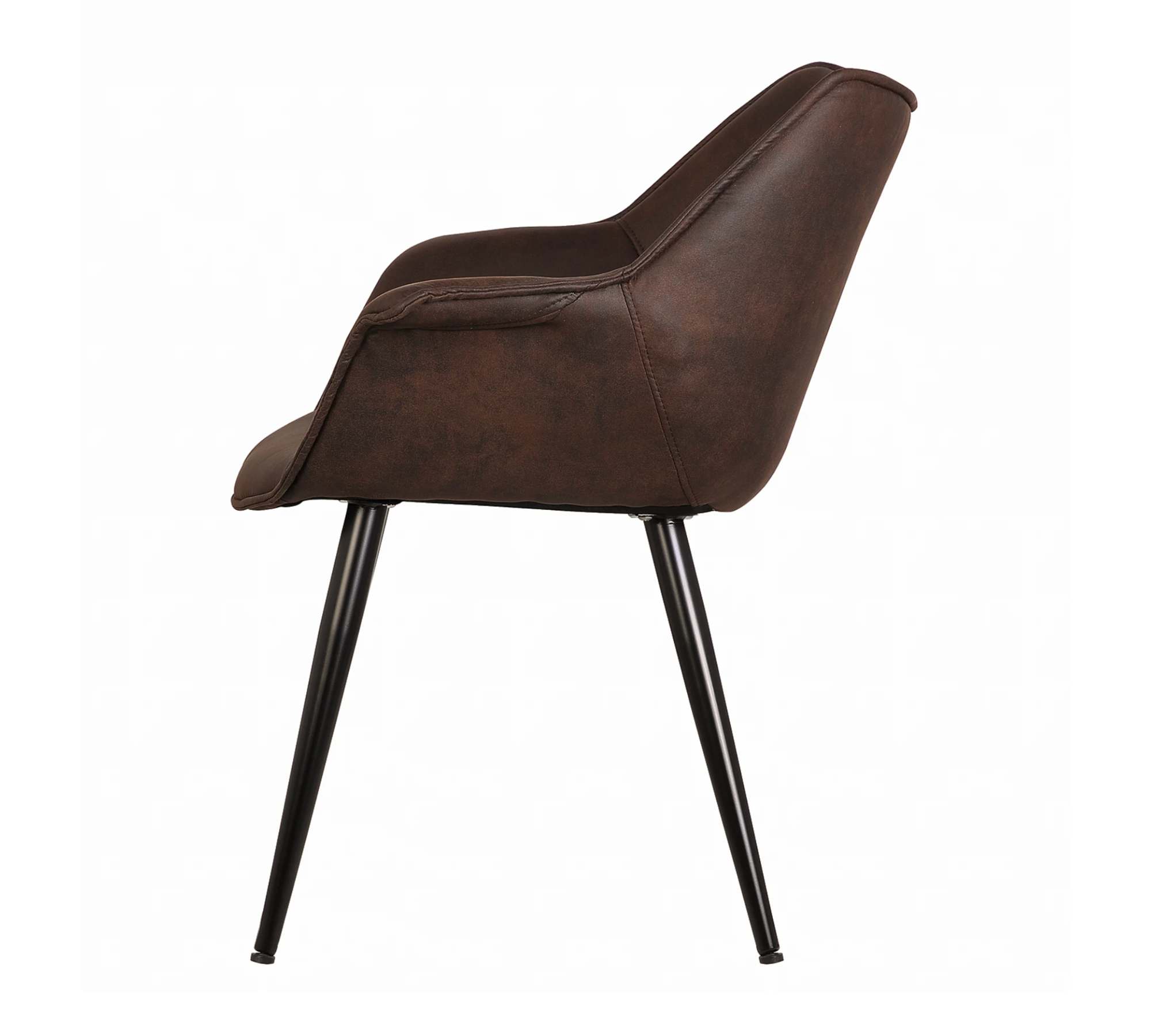 Armchair Microfiber Brown Black