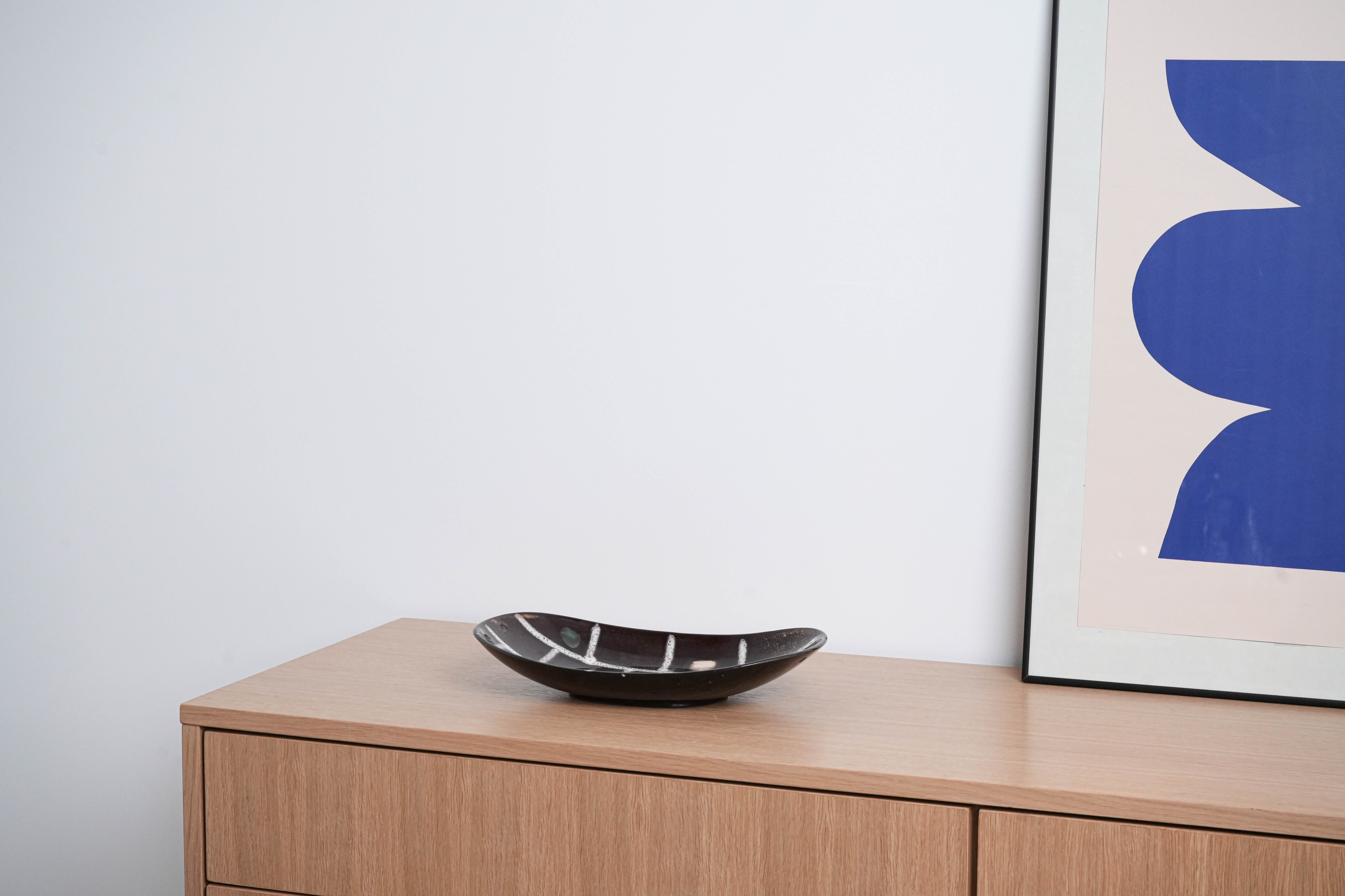 Ceramic plate Green 1960s