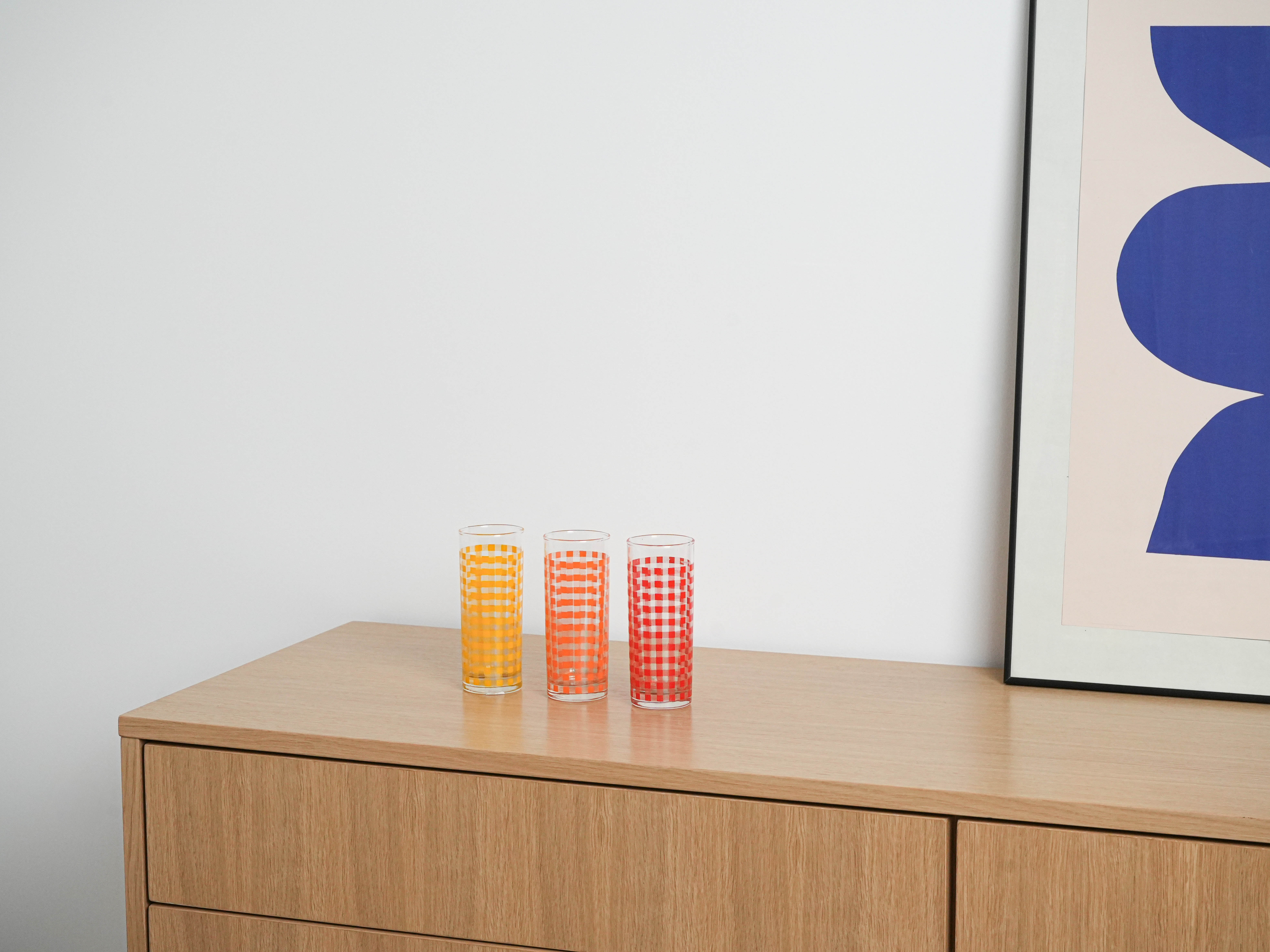 Dreier-Set Gläser 1970er Jahre