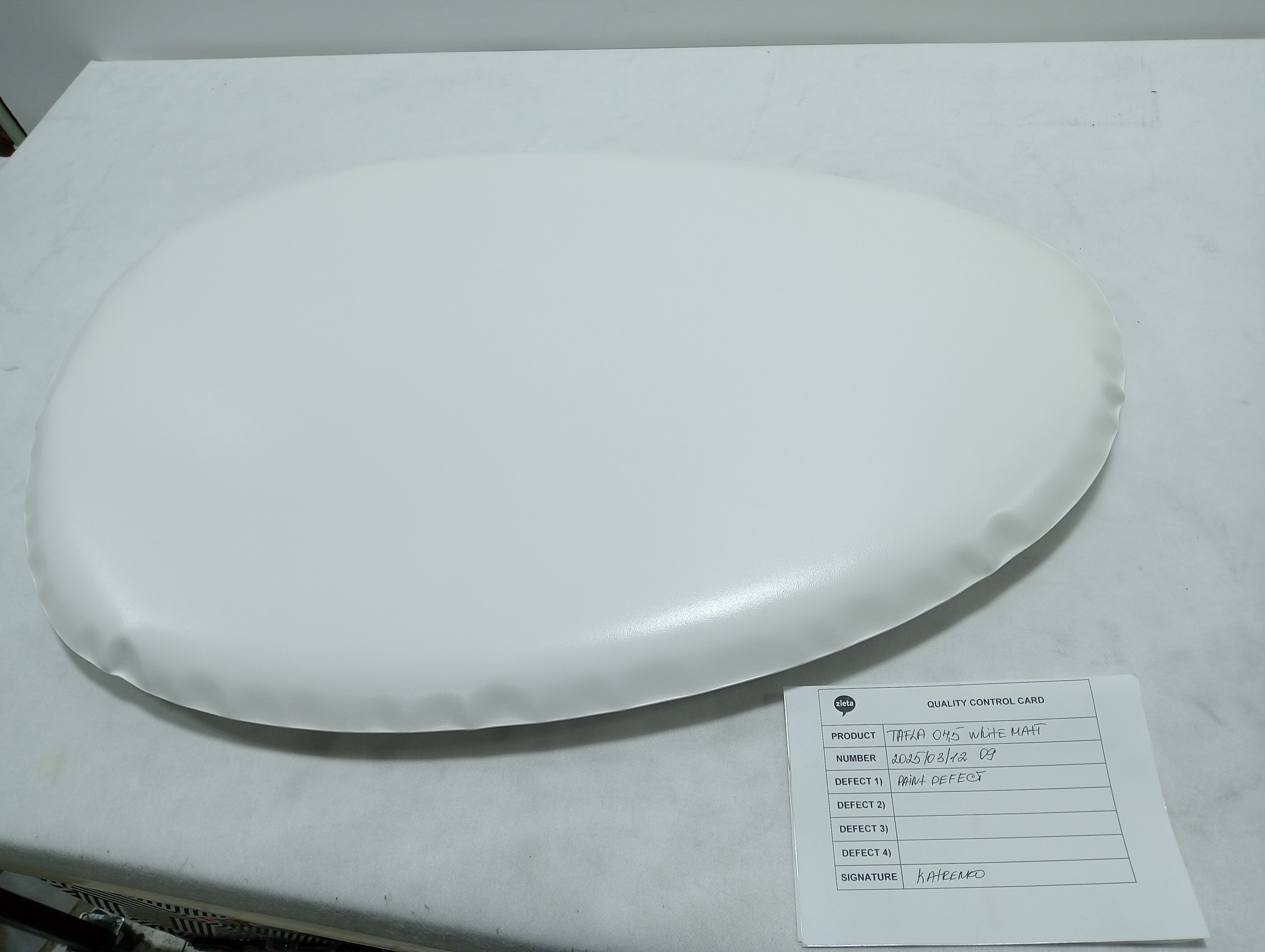 Tafla Spiegel O4.5 Stainless Steel Candy White Matte