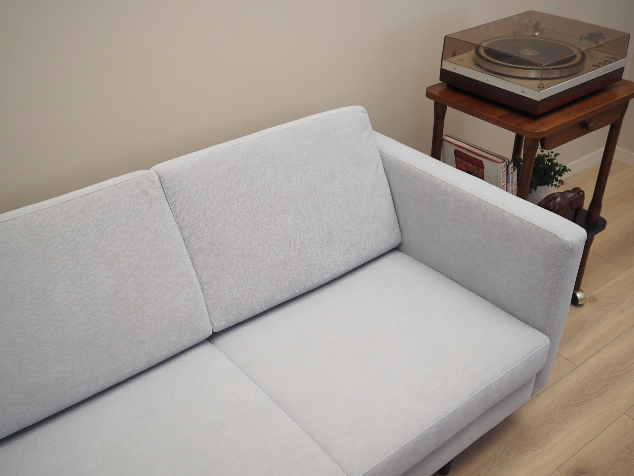 Corner sofa textile grey 1990s