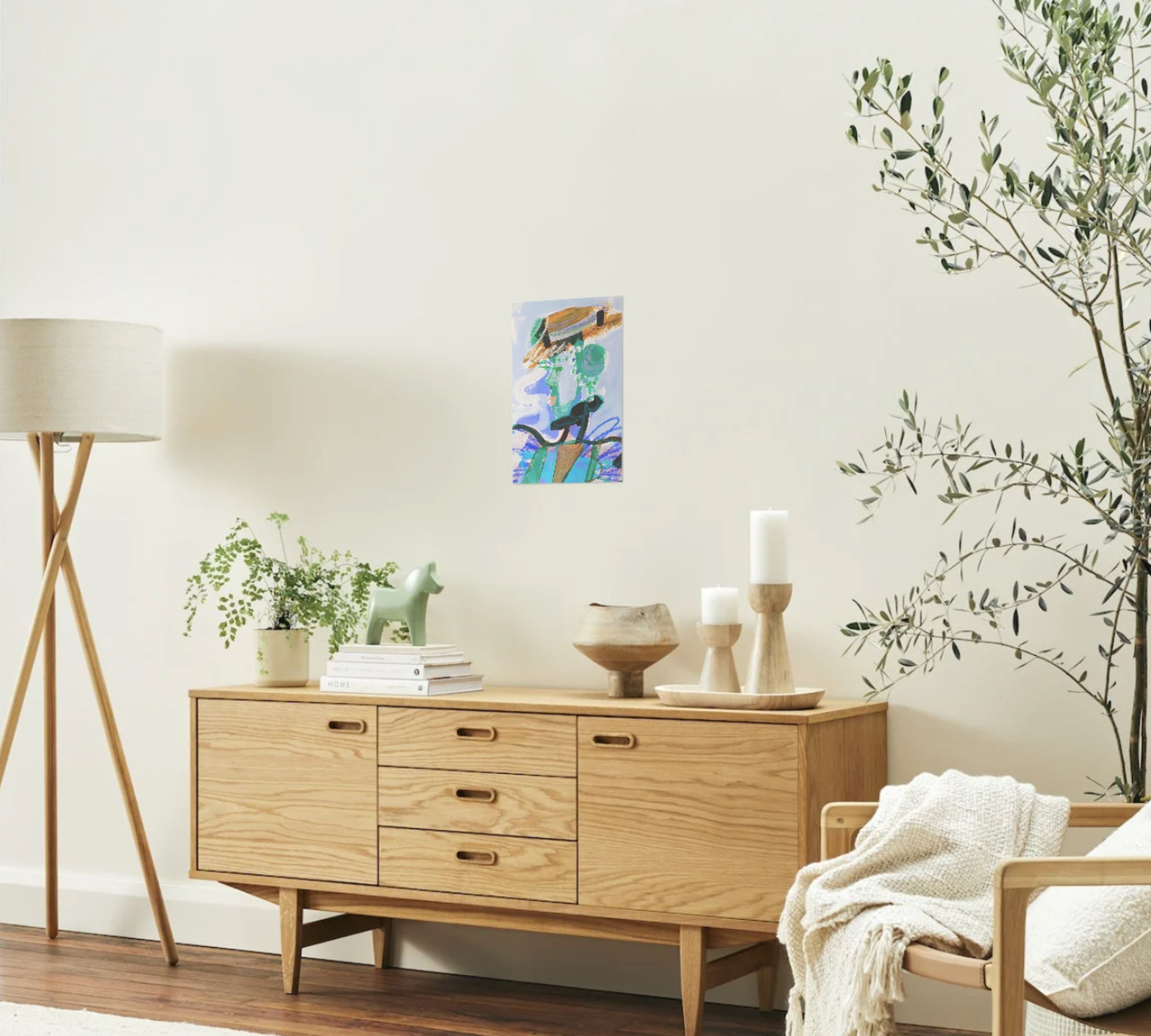 Ladie from sixsome Stampa d'arte Multicolore