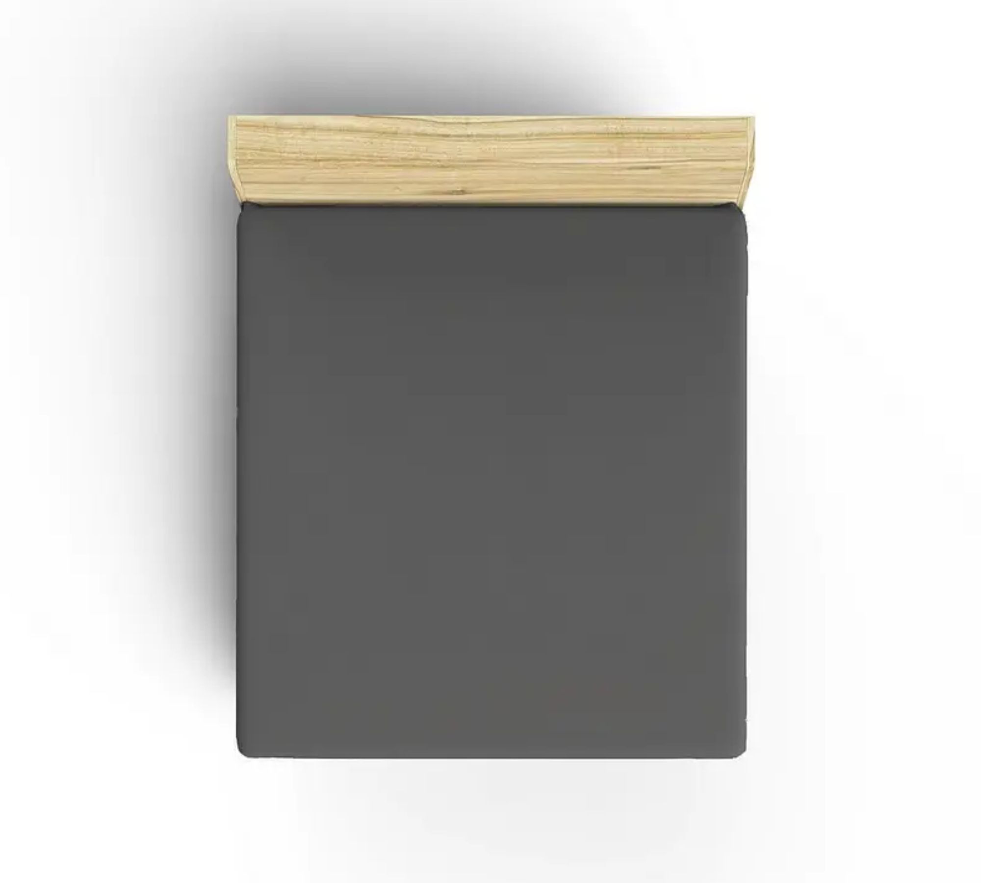 Fitted sheet cotton anthracite 100cm x 200cm