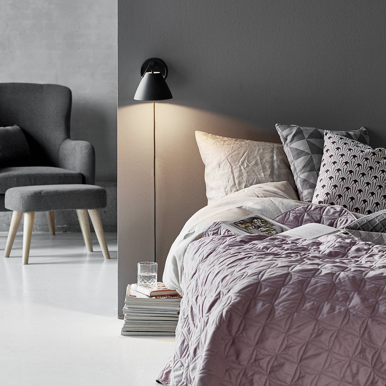 Wall lamp Strap II Black