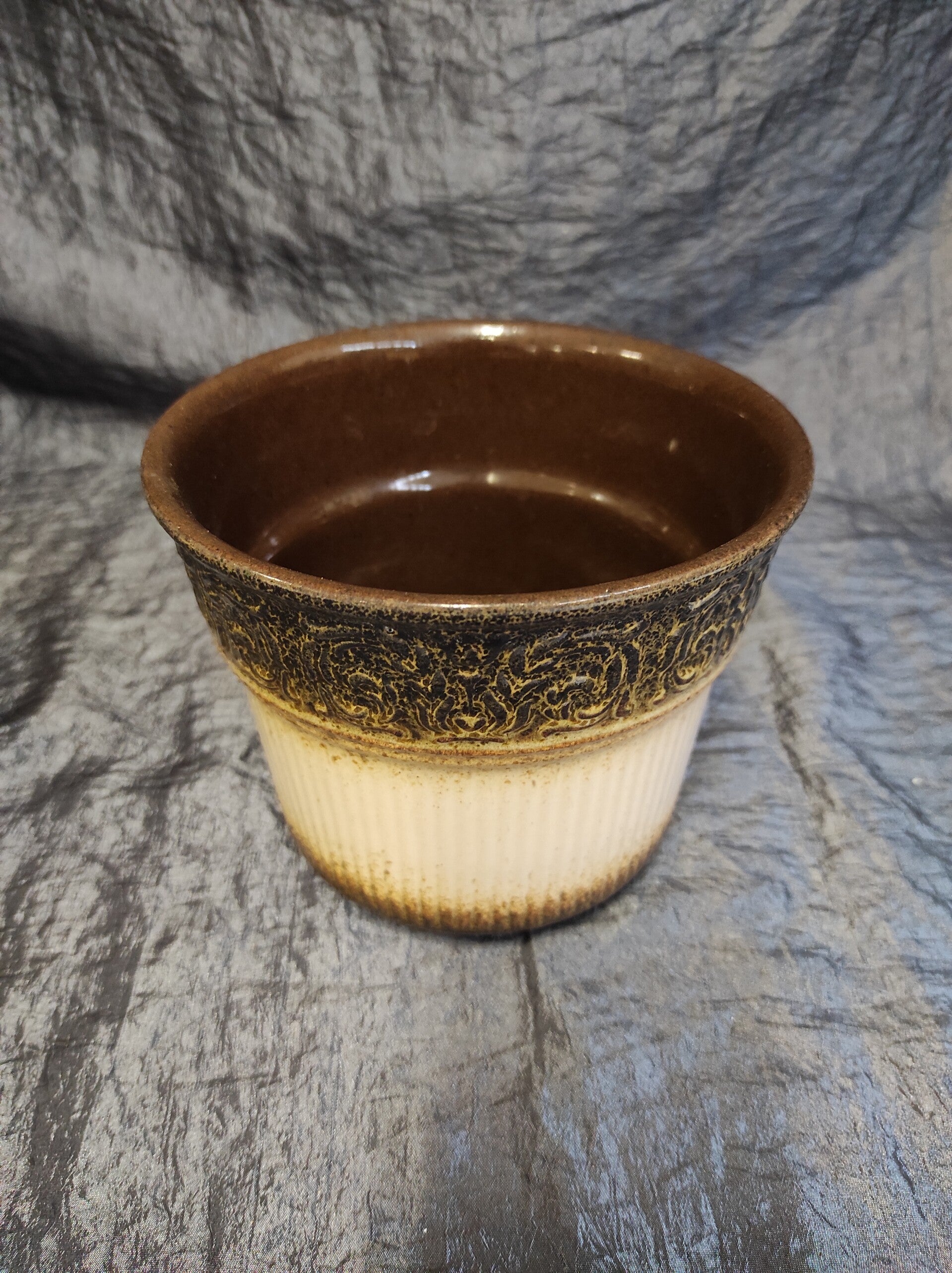 Vintage 809-13 Blumentopf Keramik Creme