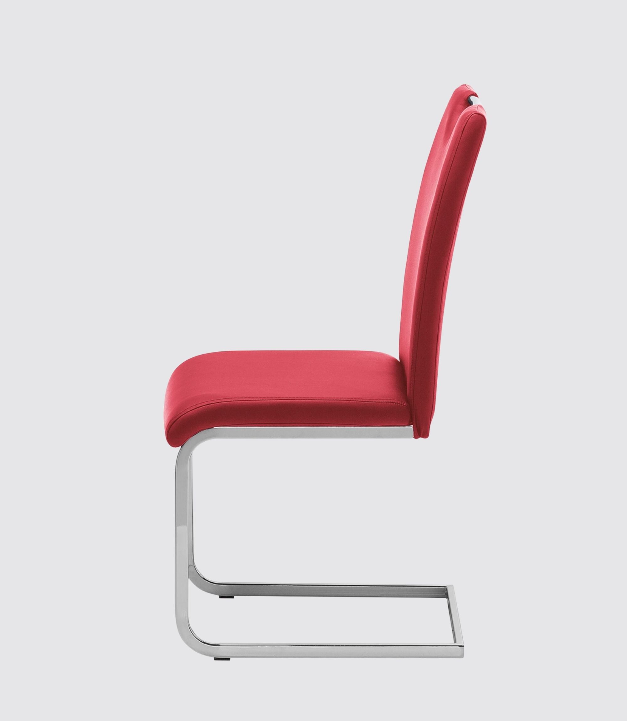 Freischwinger Pasala Kunstleder Burgunderrot 2er Set