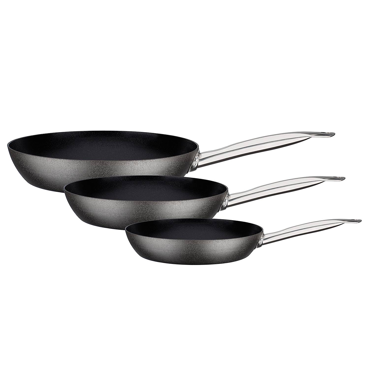 Avanti Pfannen-Set 3-Teilig Edelstahl Schwarz