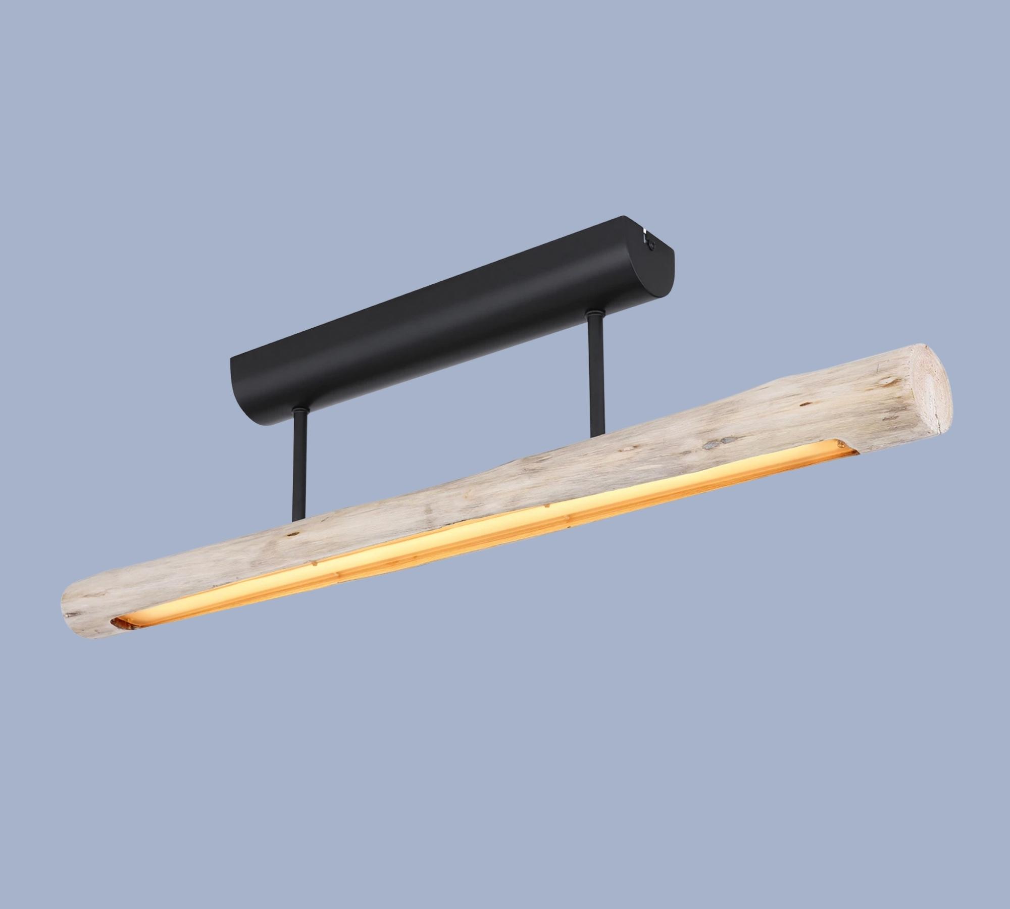 LED-Deckenleuchte Holz
