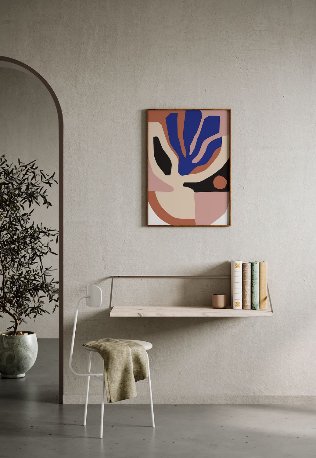 Monstera Poster Mehrfarbig ohne Rahmen