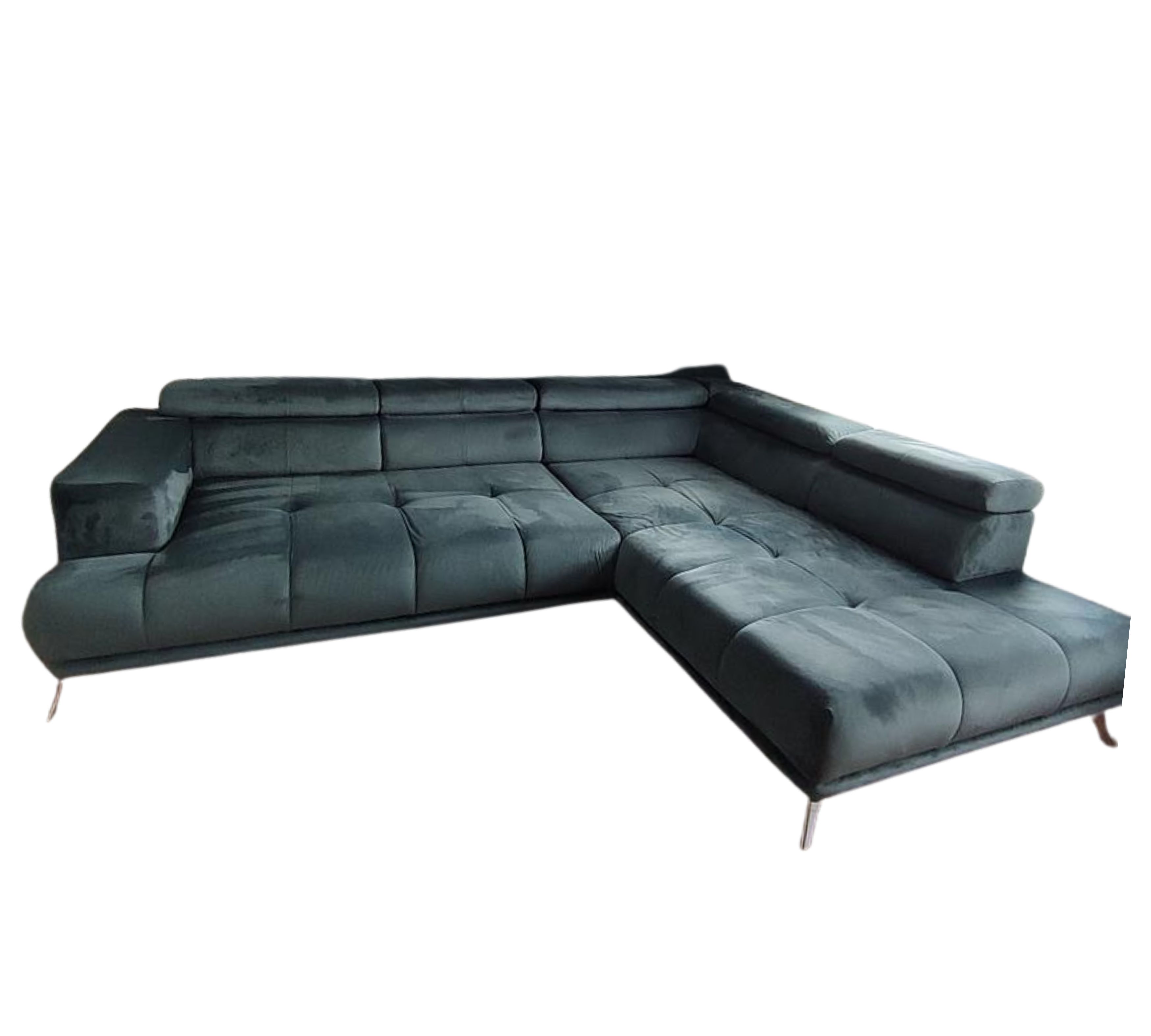 Modulares Ecksofa Polyester Grün