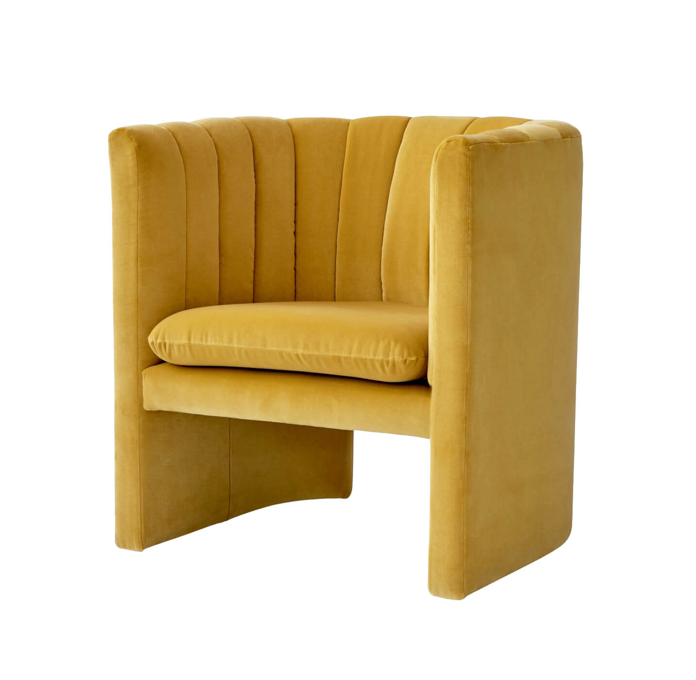 Loafer SC23 armchair velvet yellow