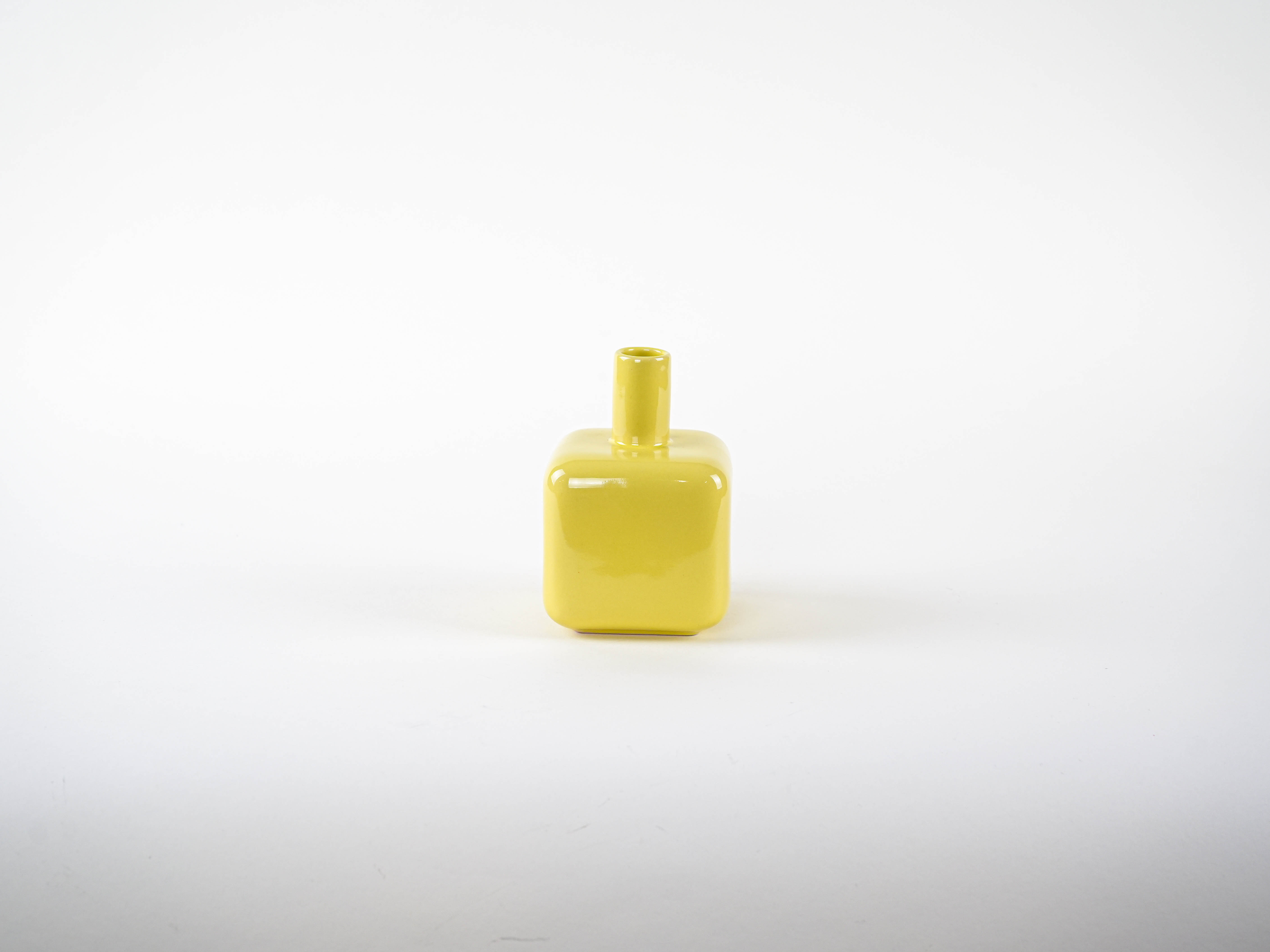 ASA Selection Decorative Vase Ceramic Yellow 1990s