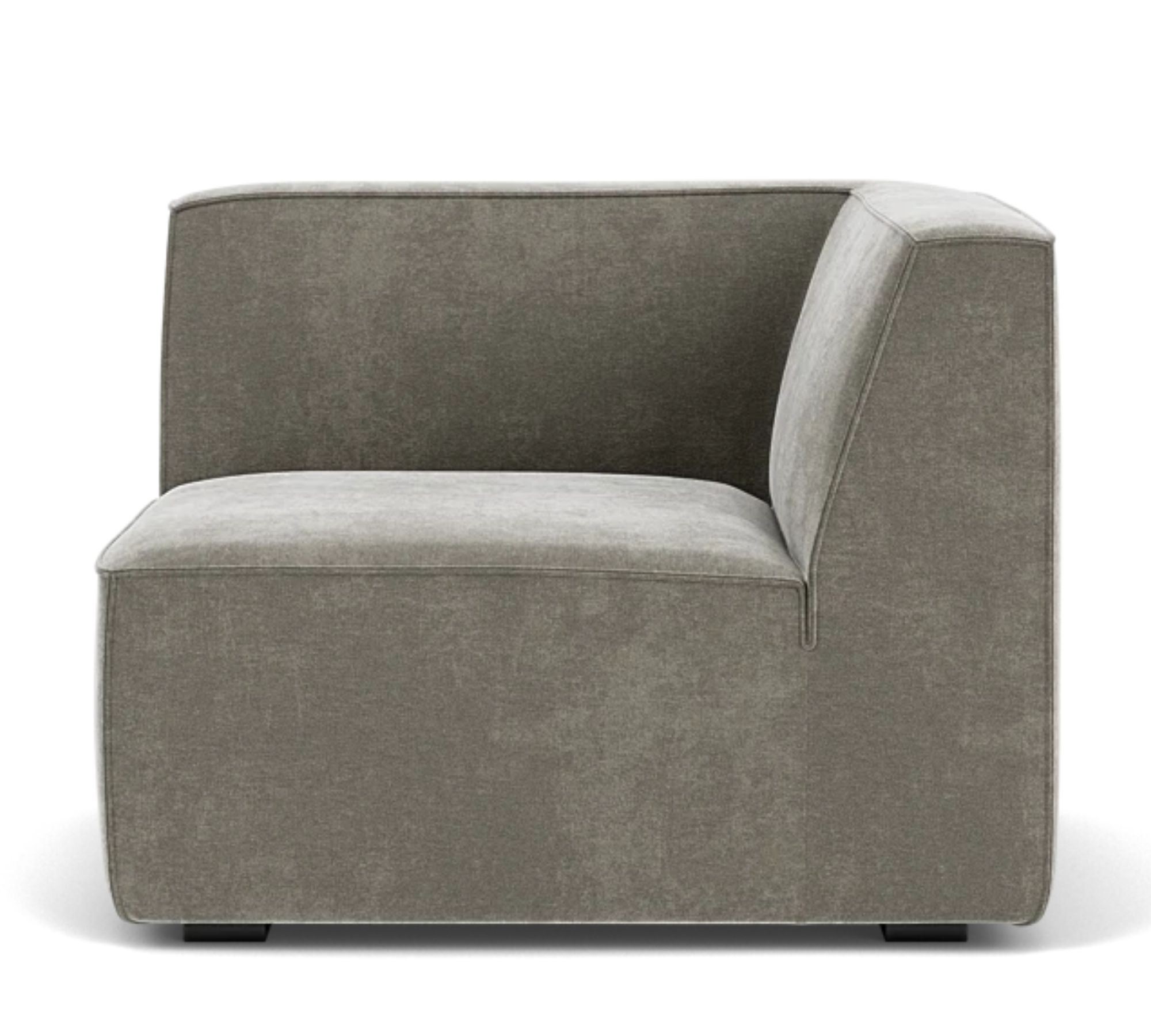 Dane 1-Sitzer Eckmodul Links Planet Grey Green