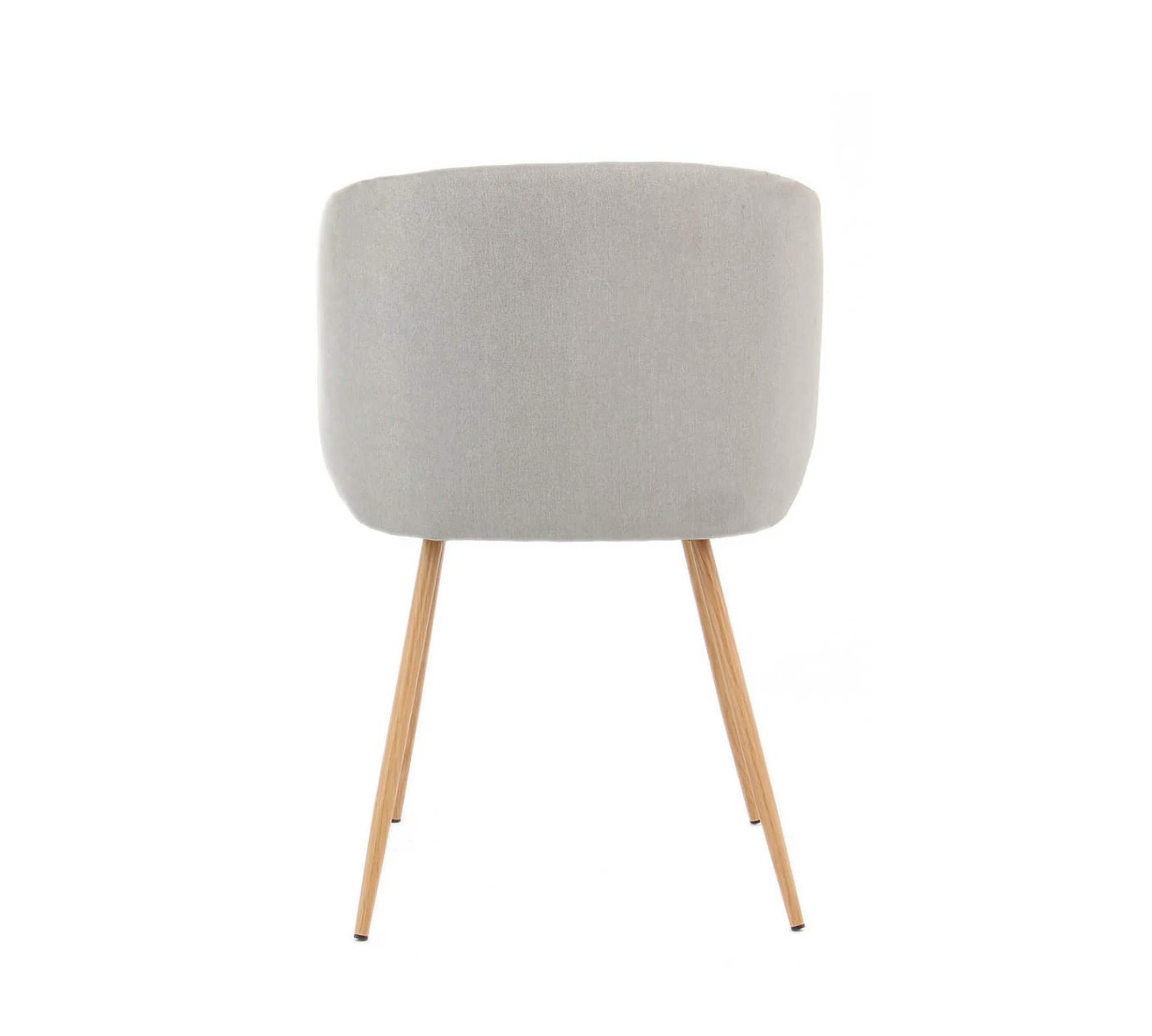 2x Esszimmerstuhl Samt Metall Beige