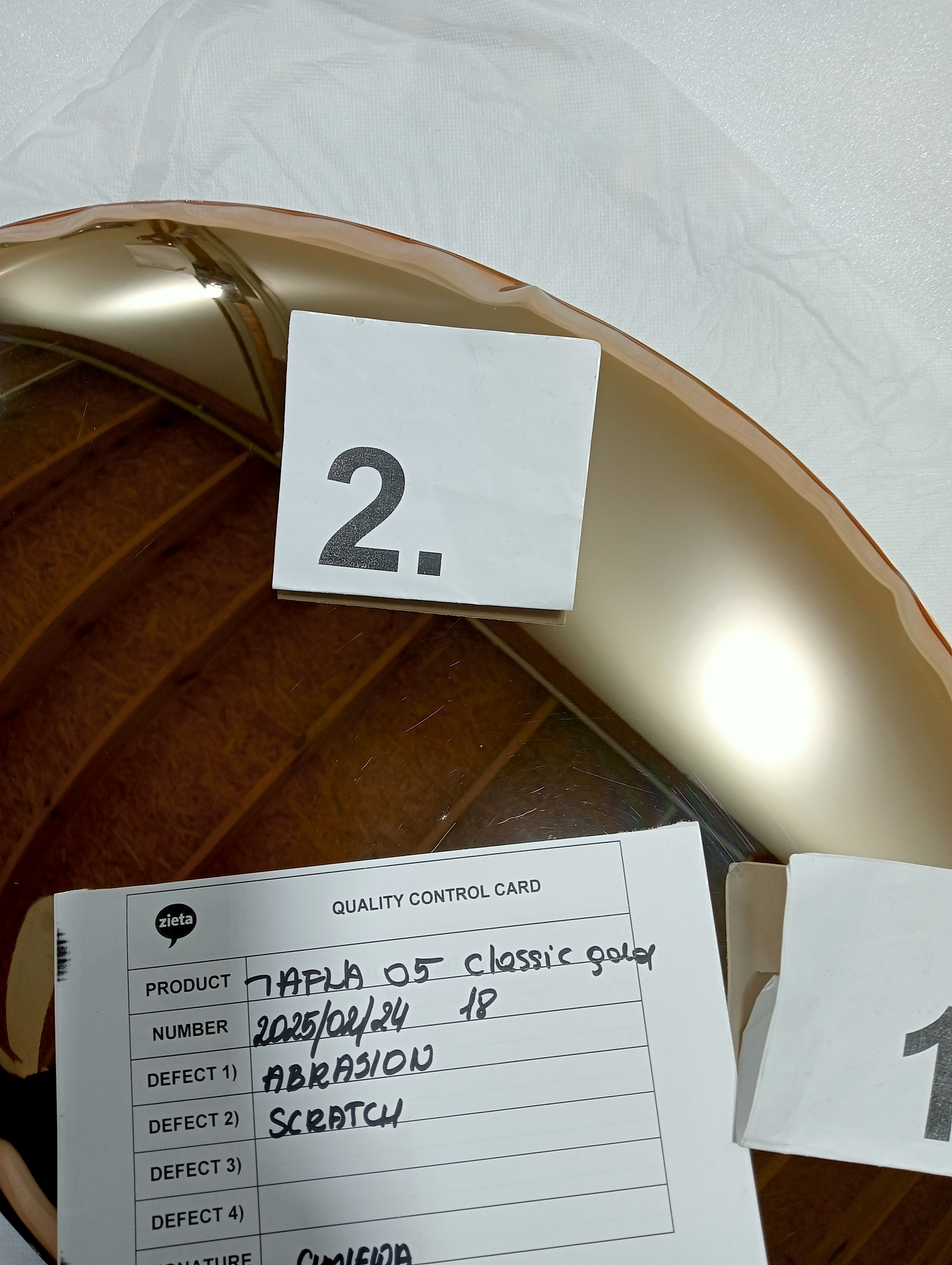 Table Mirror O5 Stainless Steel Classic Gold