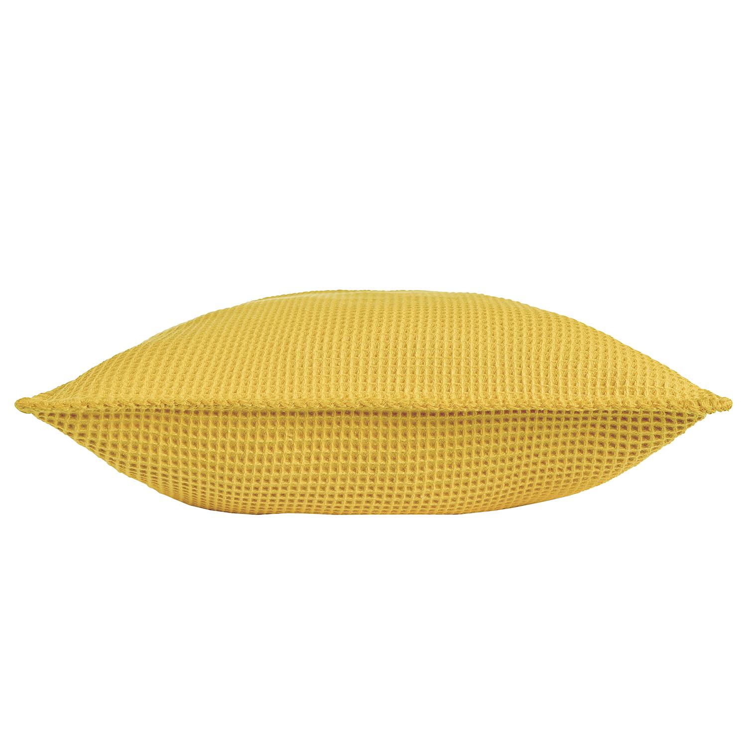 La Diva Maison Kissenbezug Waffelpique Maisgelb 50 x 50 cm