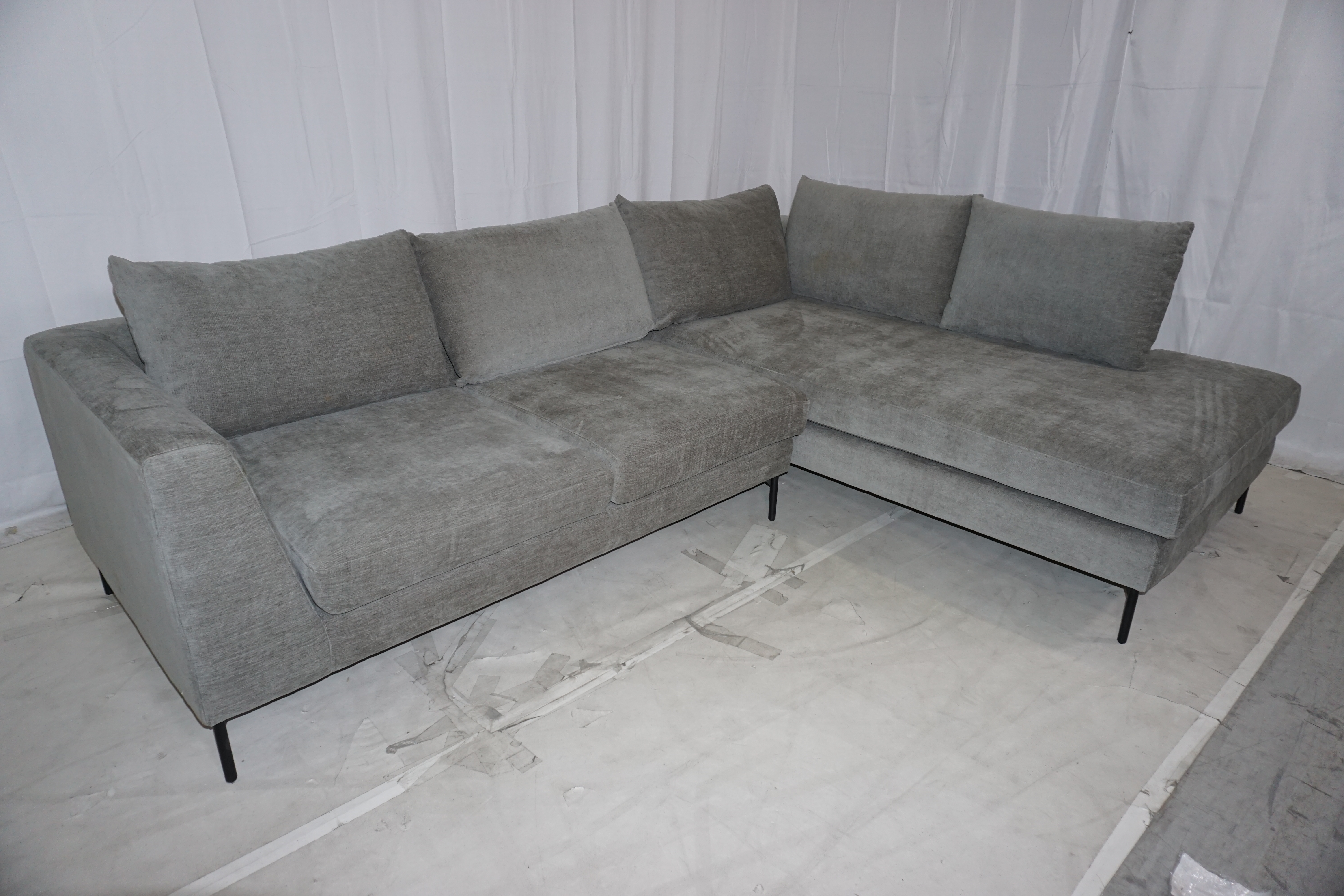 Noa Sofa Récamiere Rechts Planet Grey Green