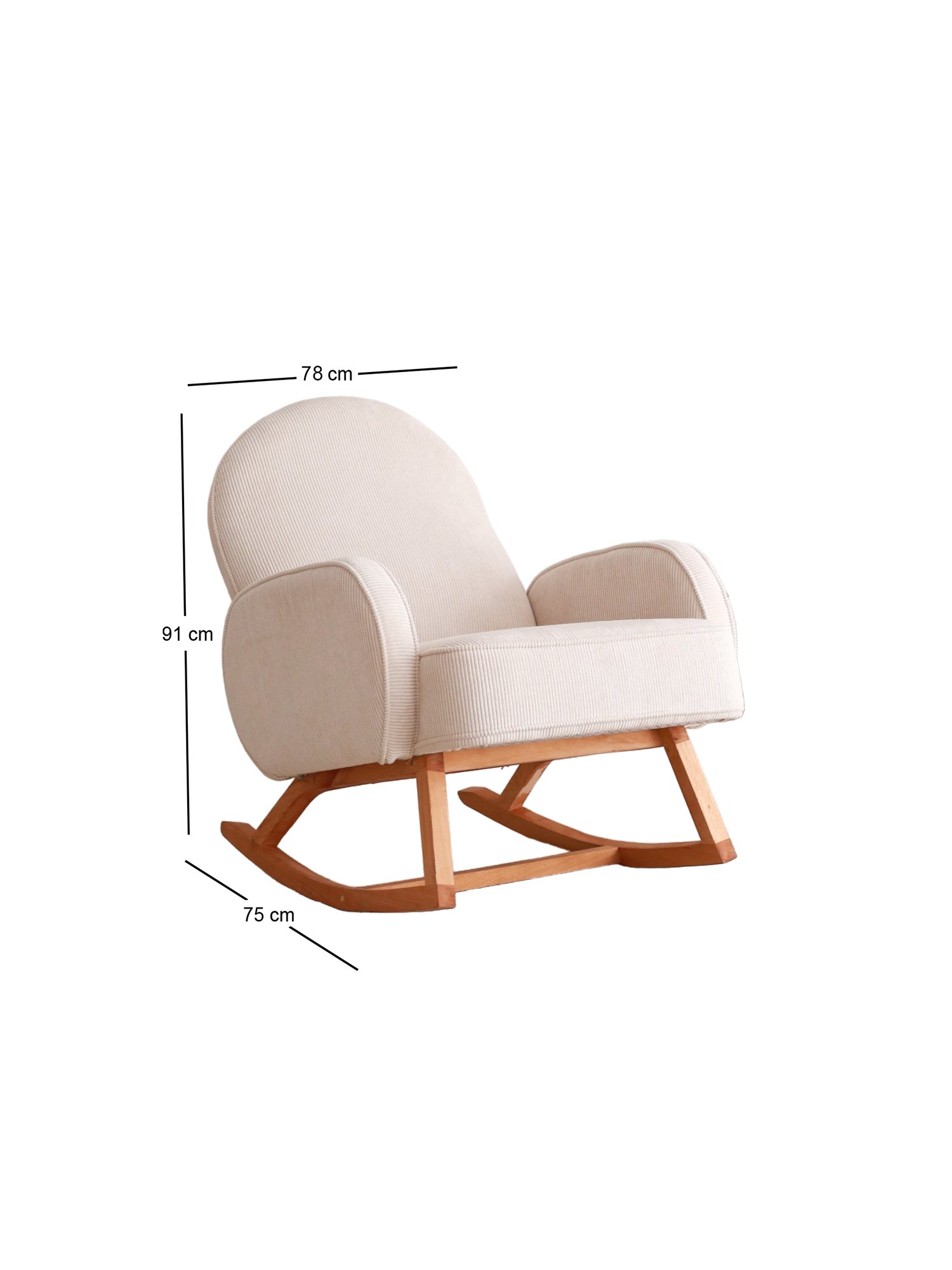 Yoko Armchair Velvet White