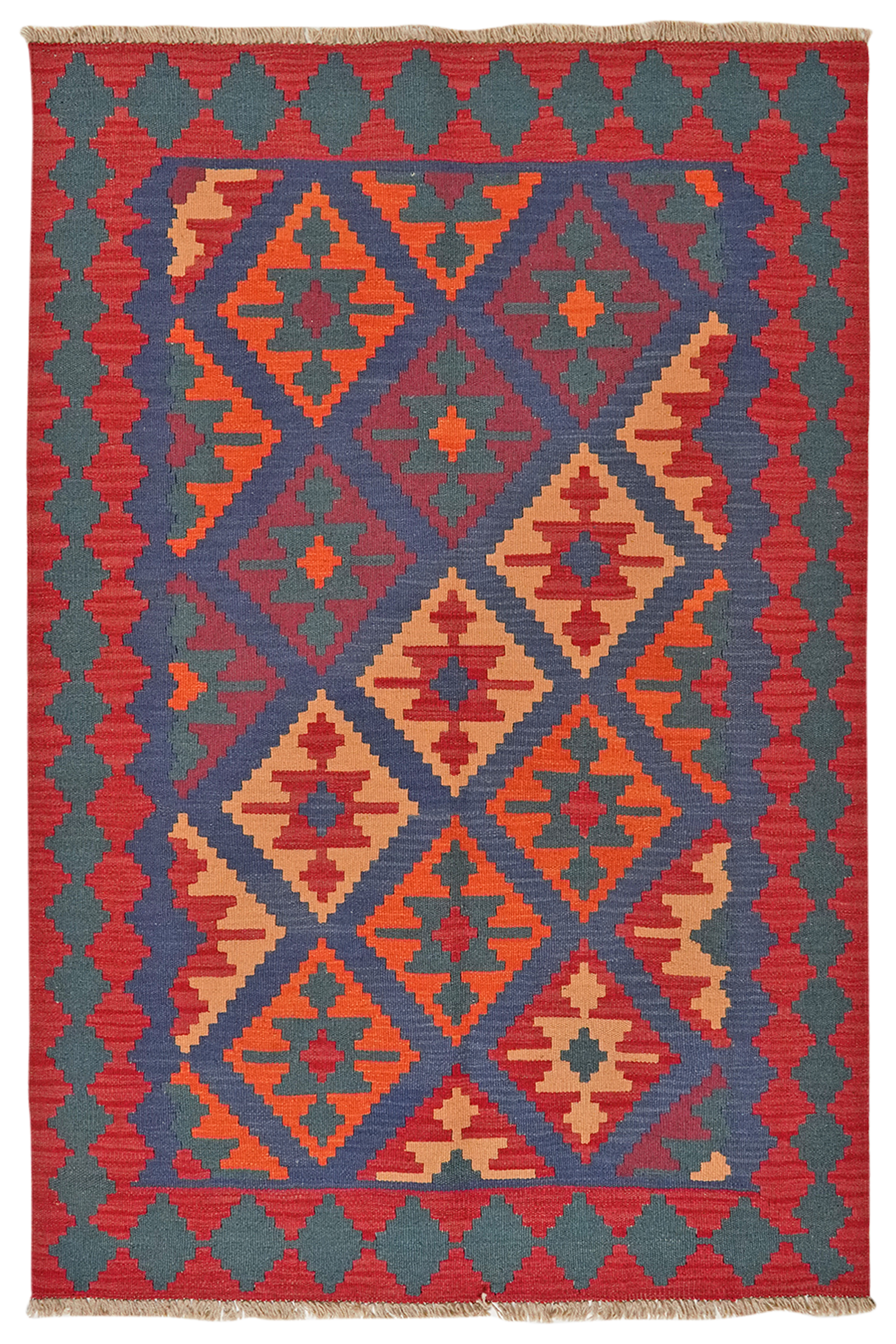 Kilim Gashgai Teppich Rot
