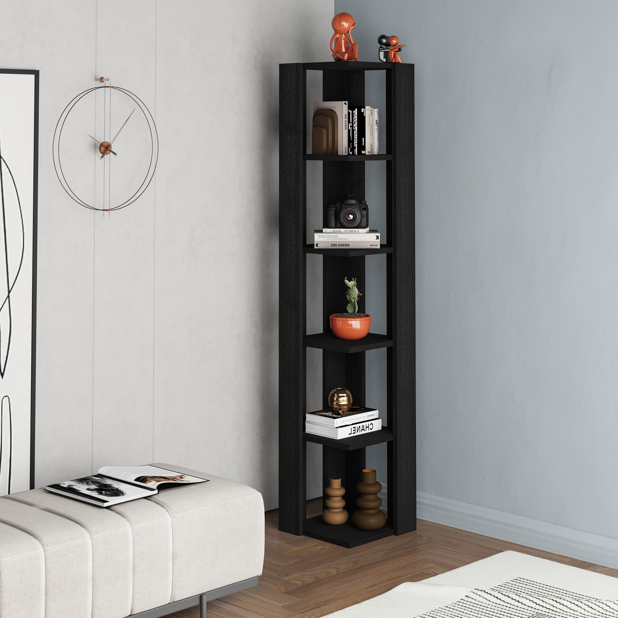 Nati Corner Shelf Black