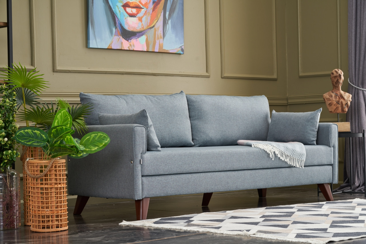 Bella Sofa 3-Sitzer Blau