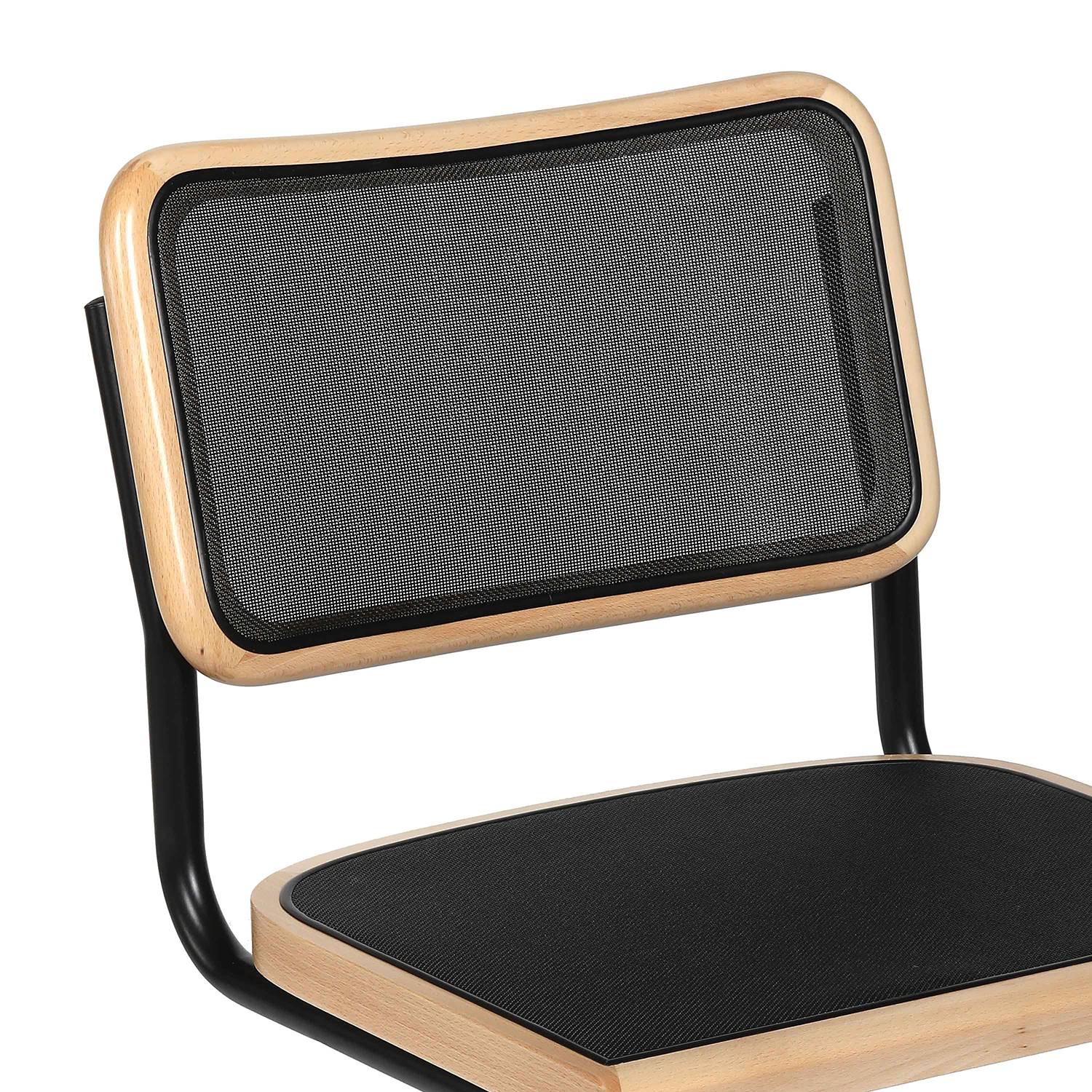 2x Holm Freischwinger-Set Mesh Schwarz