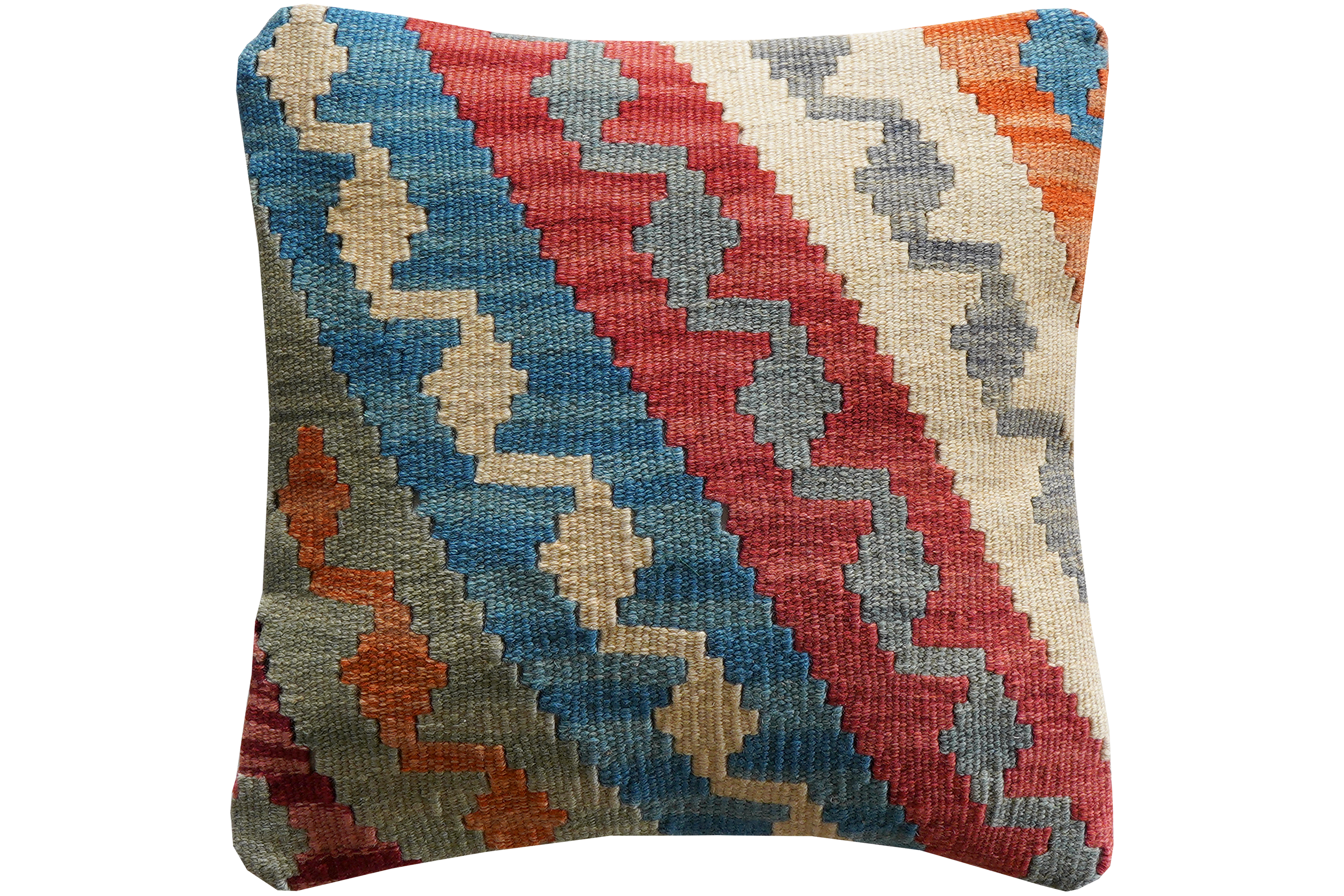 Cuscino Kilim Lana Cotone Multicolore