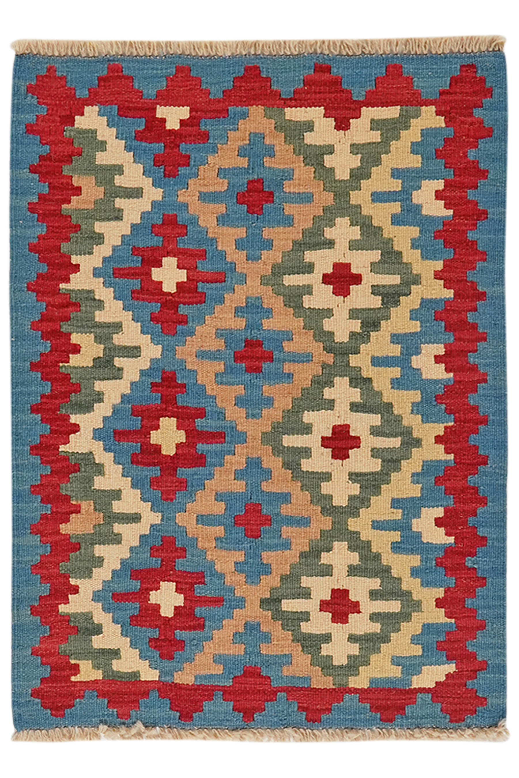Kilim Gashgai Teppich Wolle Mehrfarbig