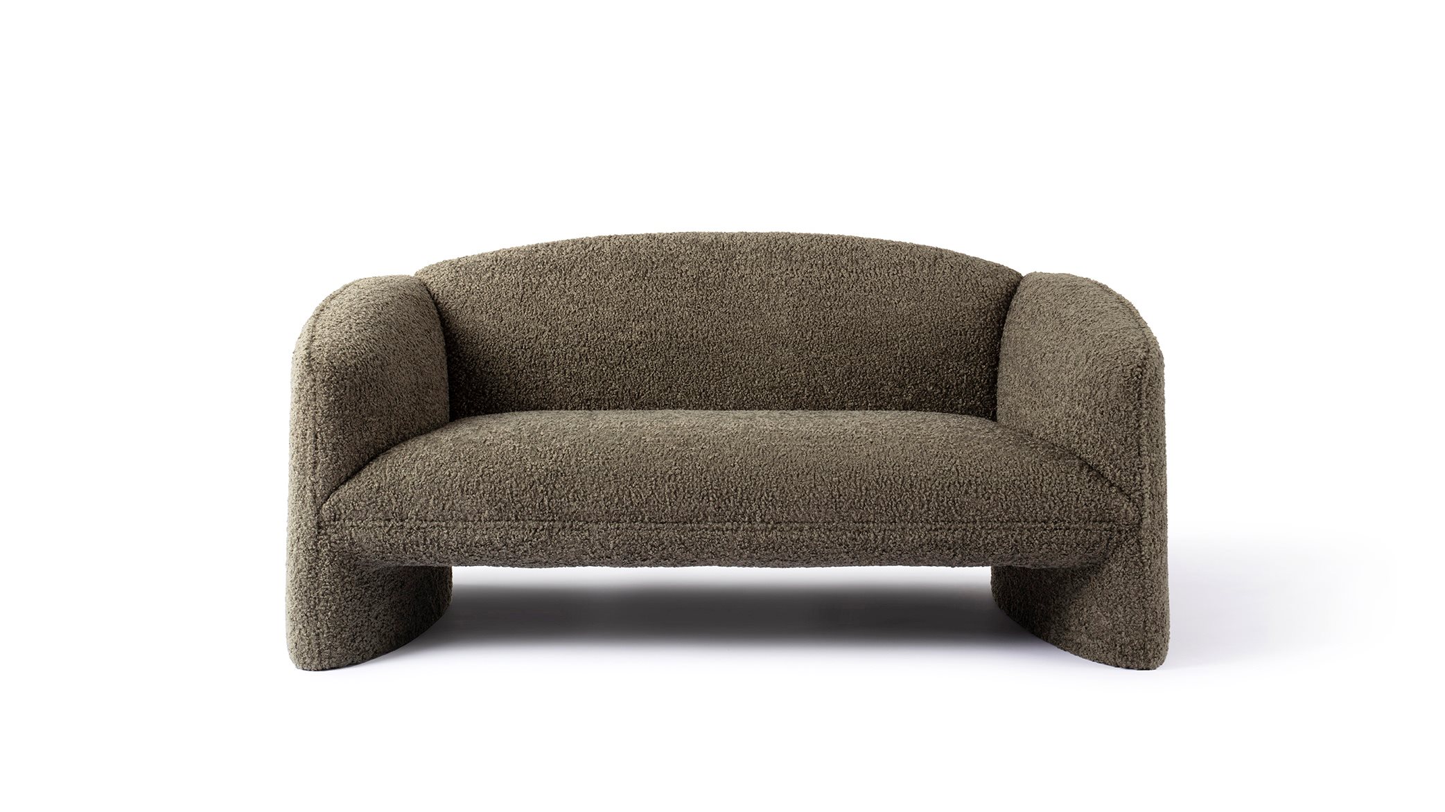 Nachii Plush Sofa Moss