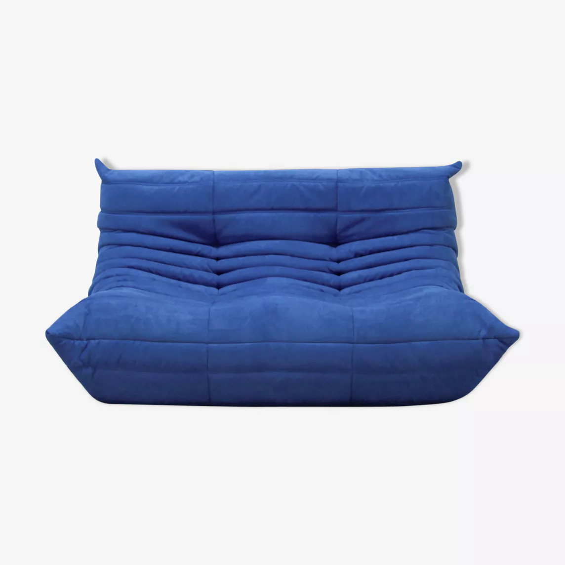 Togo Sofa 2-Sitzer Textil Blau